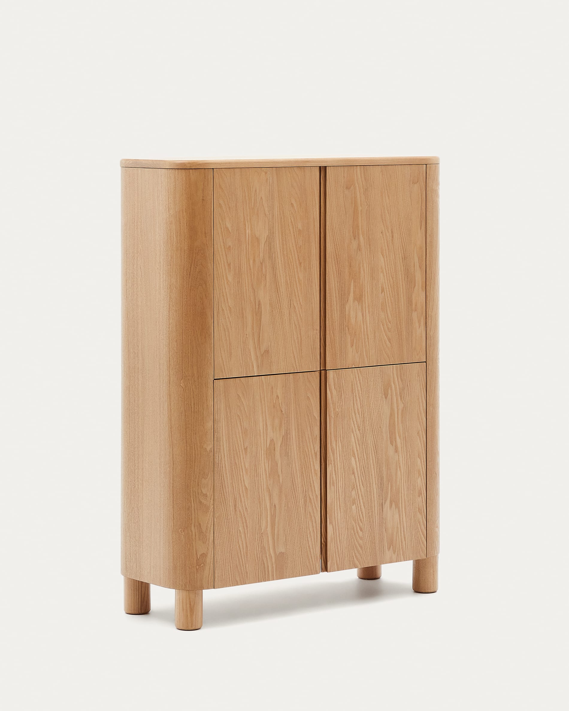 Salaya tall sideboard in ash plywood FSC Mix Credit, 100 x 134 cm