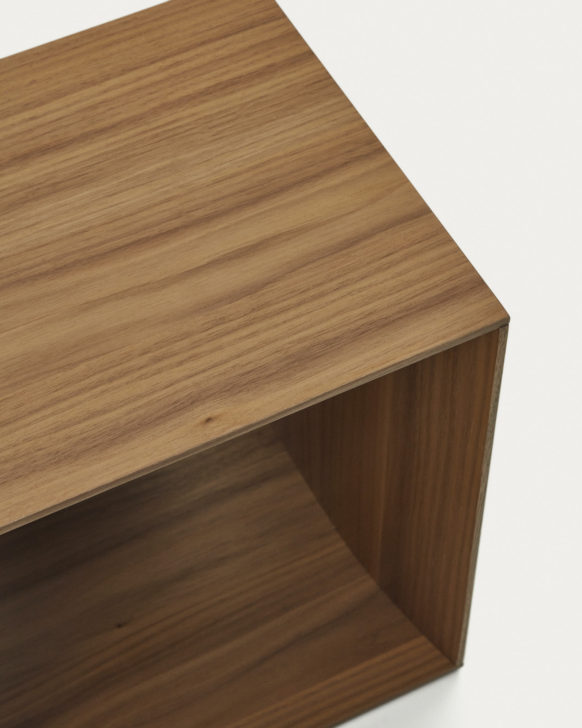 Litto medium shelf module in walnut veneer, 67 x 38 cm
