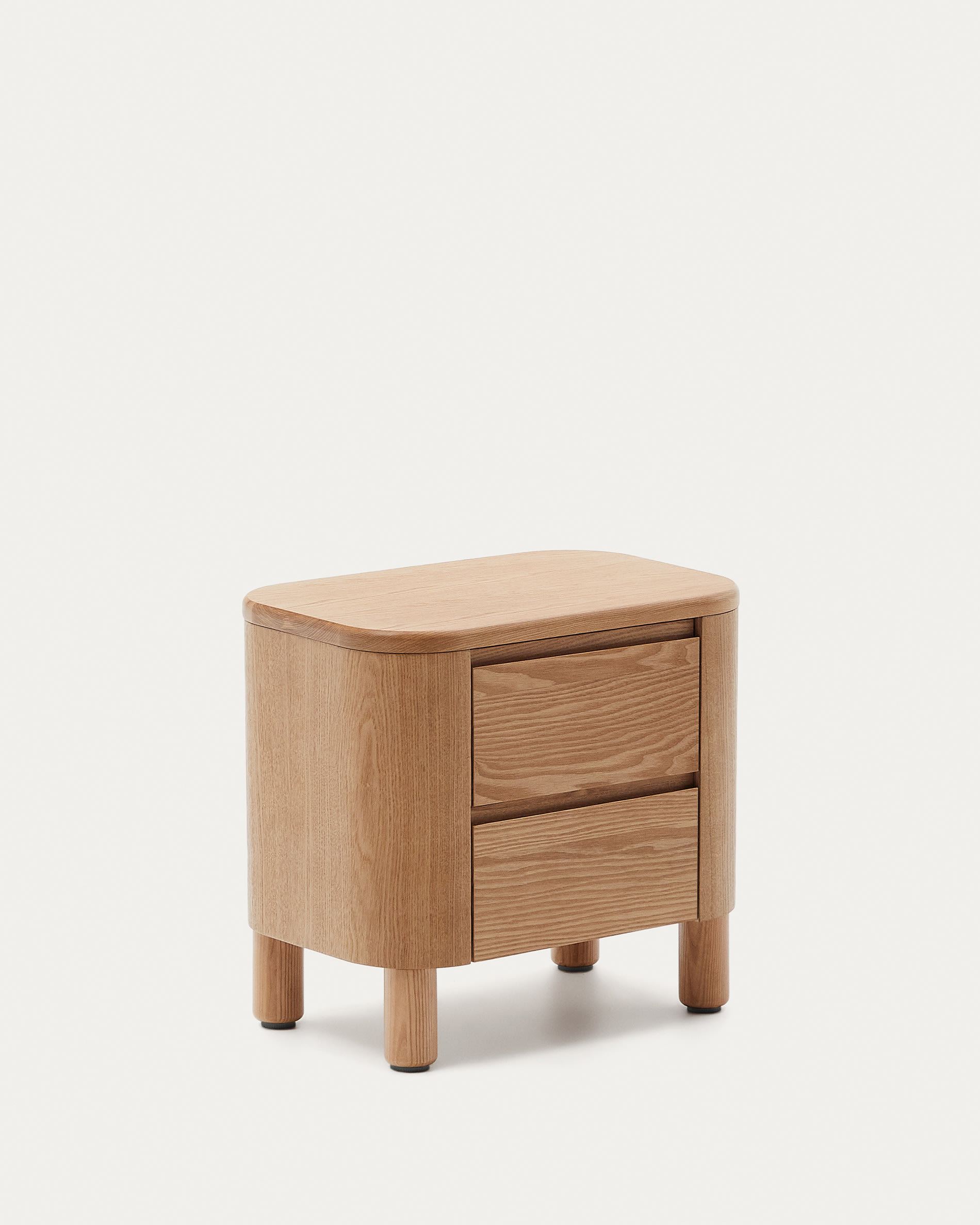 Salaya bedside table in ash plywood FSC Mix Credit, 55 cm x 50 cm