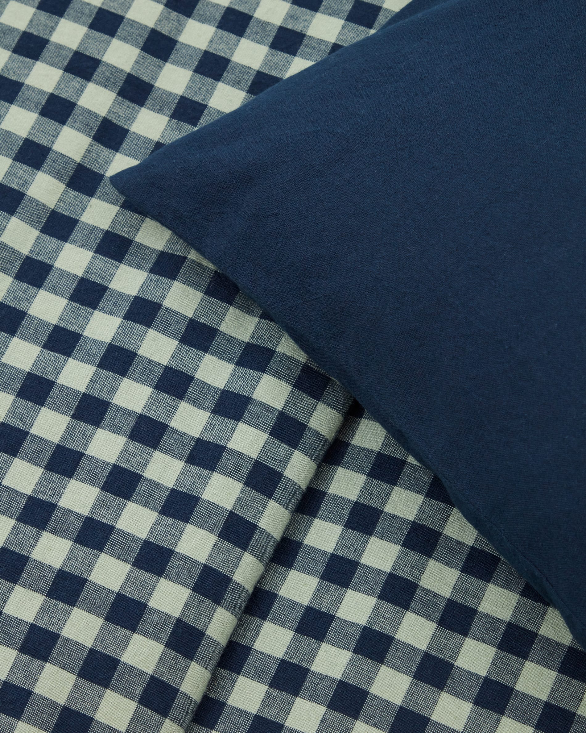 Set Yanil duvet cover, bottom and pillowcase 100% cotton green and blue squares 60x120cm