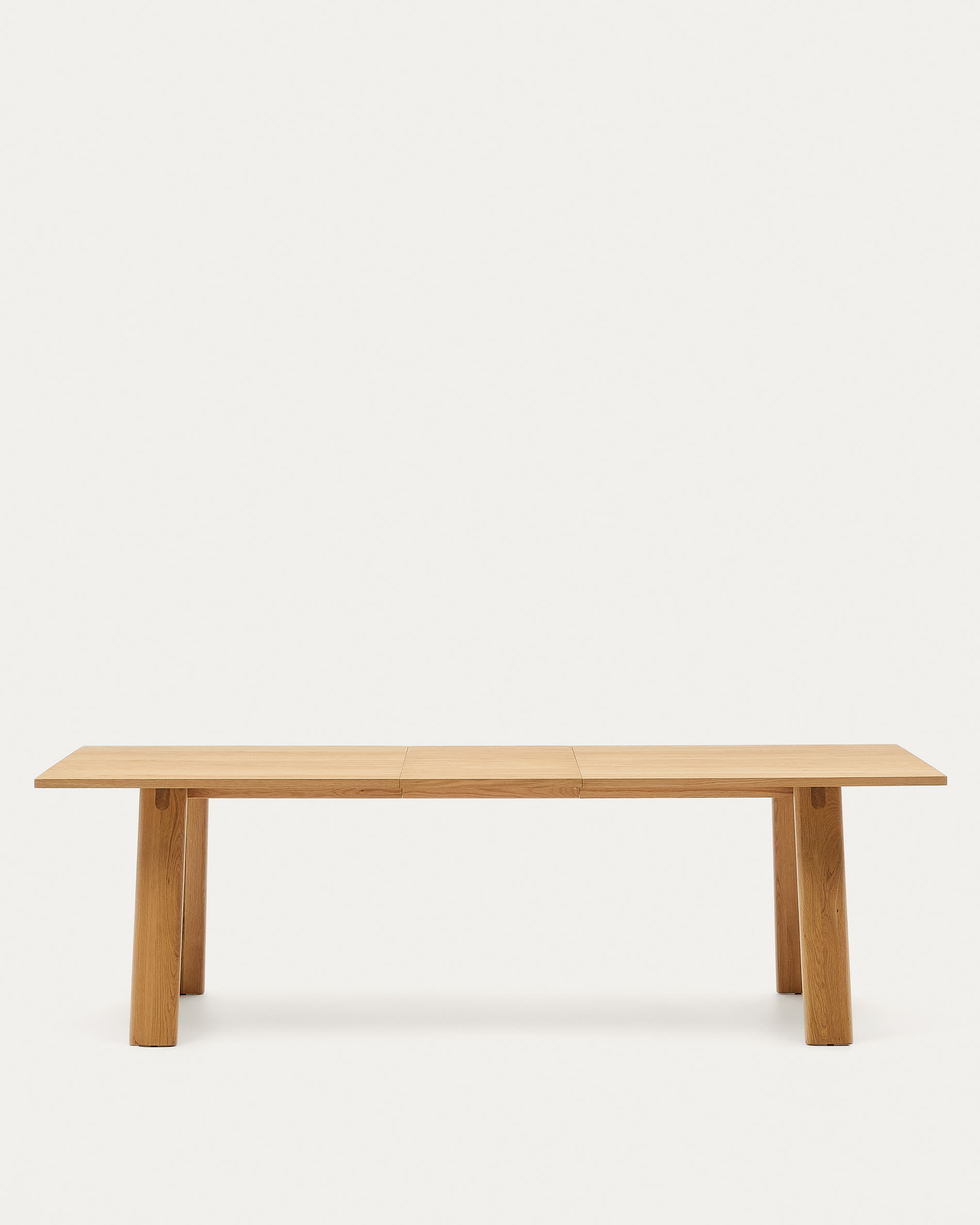 Arlen extendable table in solid oak wood and veneer with a natural finish 200(250)x95cm FSC Mix Credit