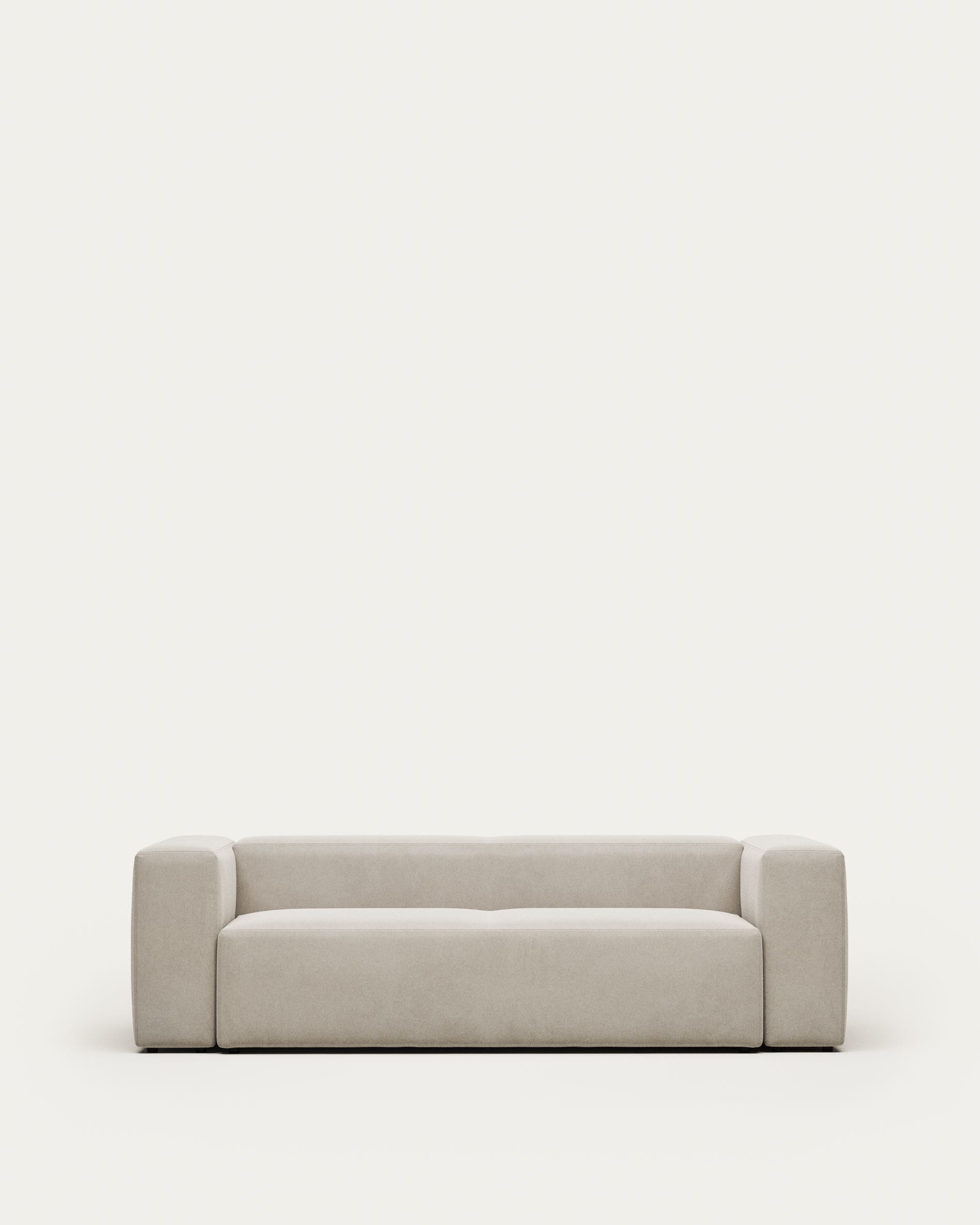 Blok 3 seater sofa in beige, 240 cm