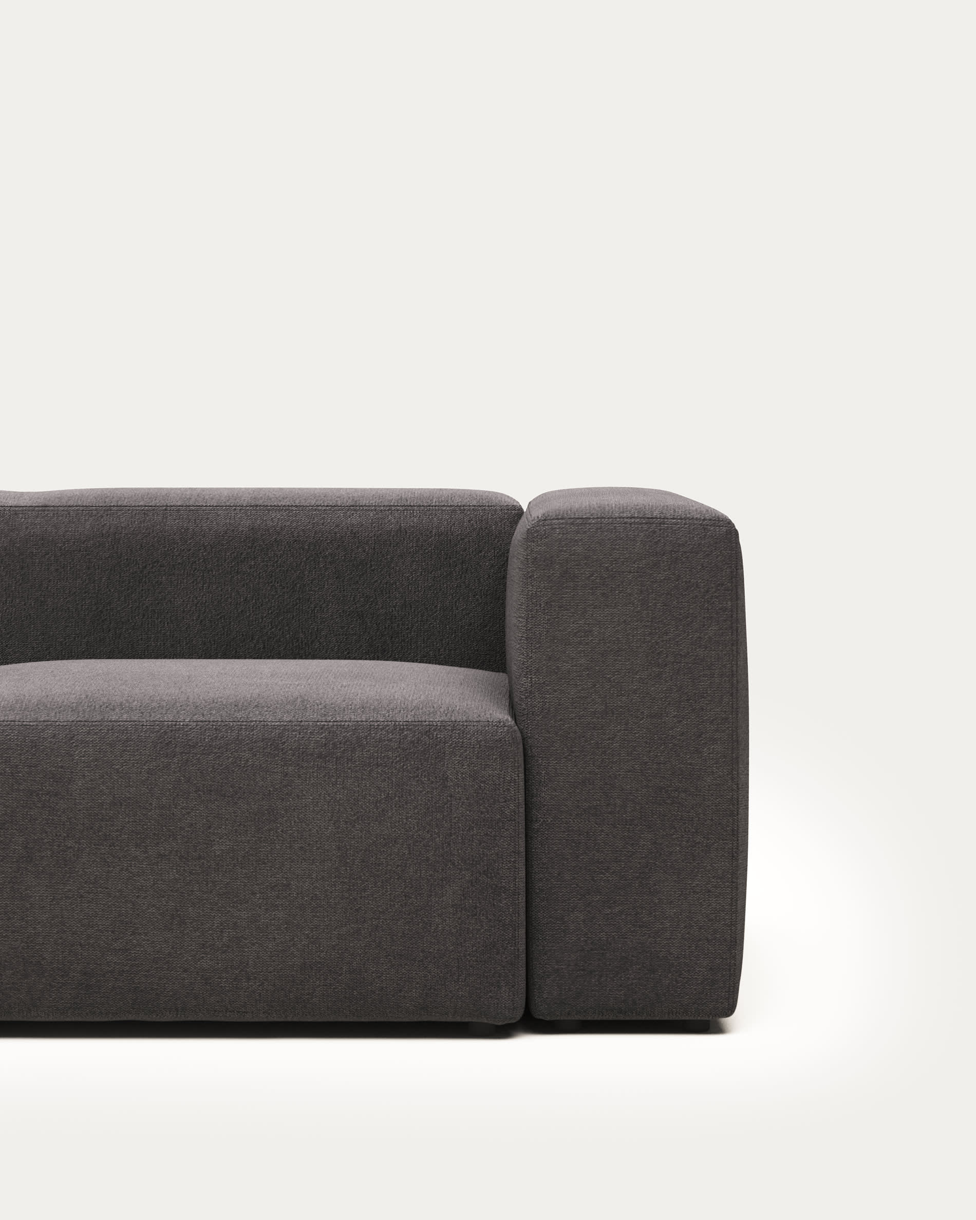 Blok 3 seater sofa in grey, 240 cm FR