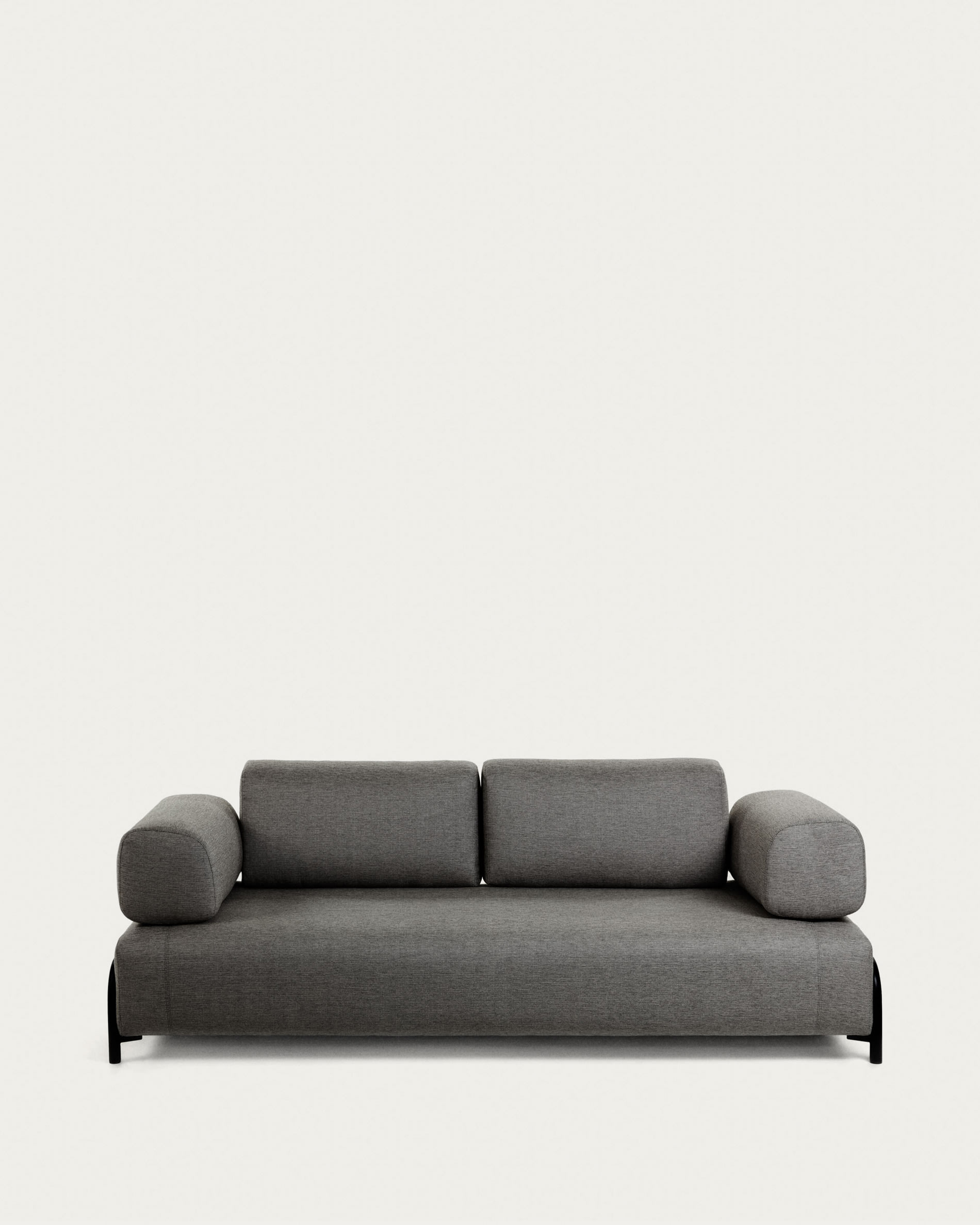 Compo 3 seater sofa in dark grey, 232 cm