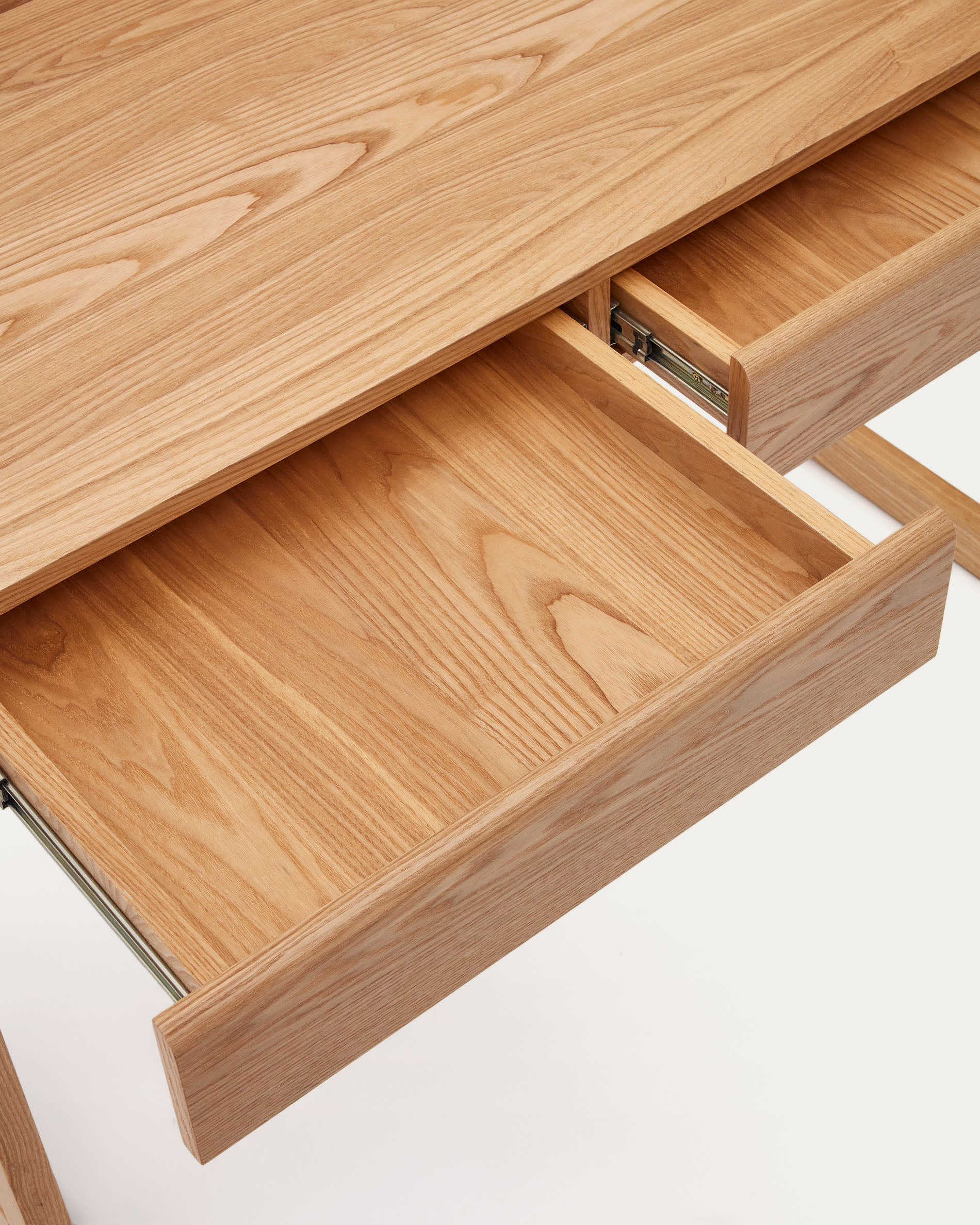 Arandu table in solid ash veneer and wood 120 x 60 cm