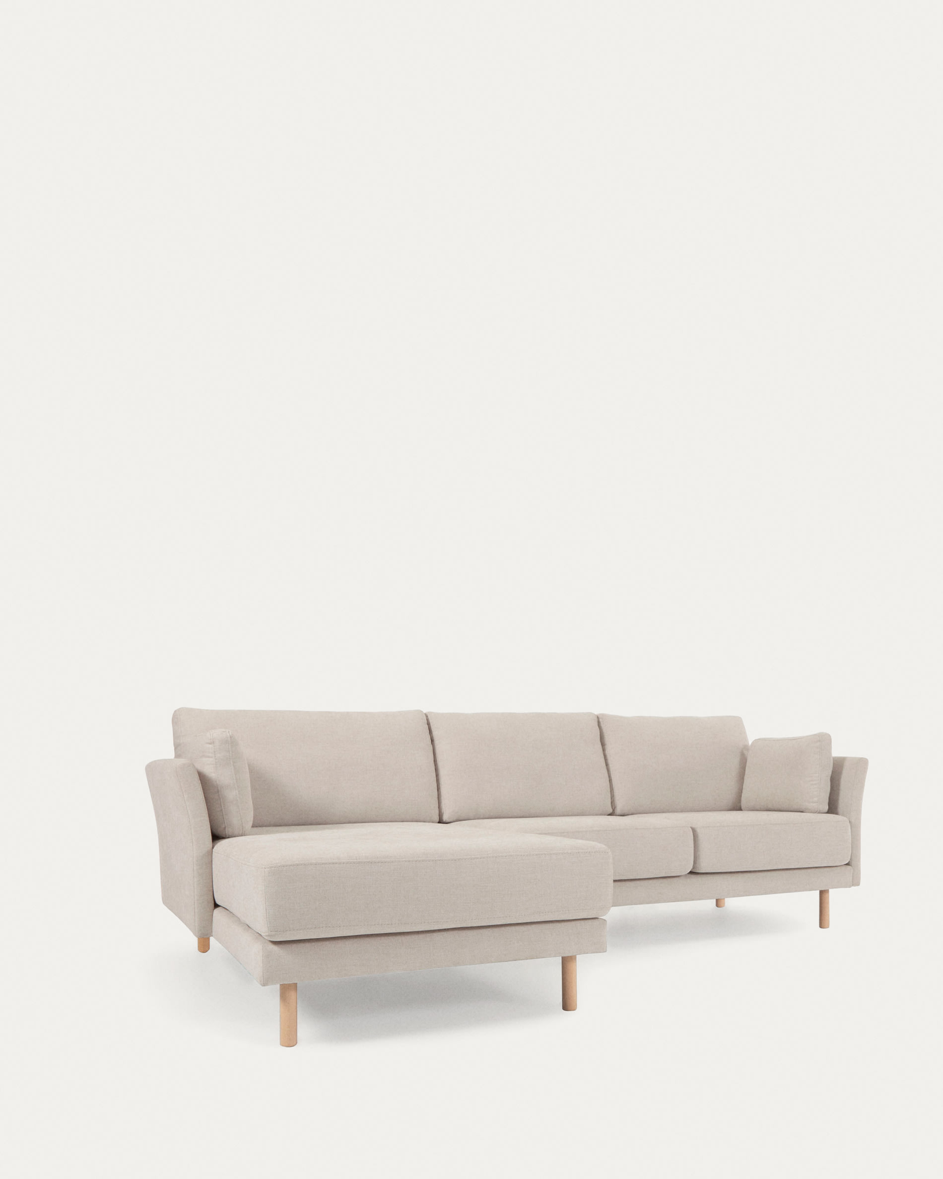 Gilma seater sofa w/ right/left-hand chaise longue in beige
