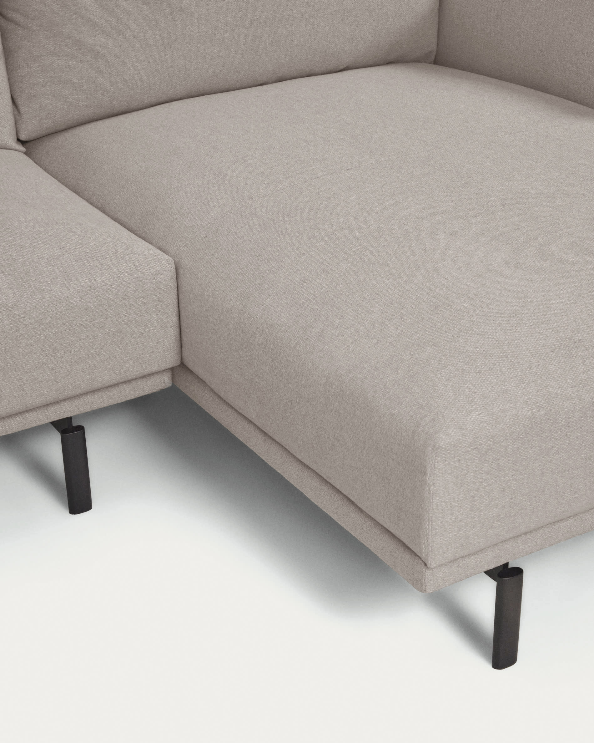 Galene 3 seater sofa with right-hand chaise longue in beige, 254 cm FSC Mix Credit