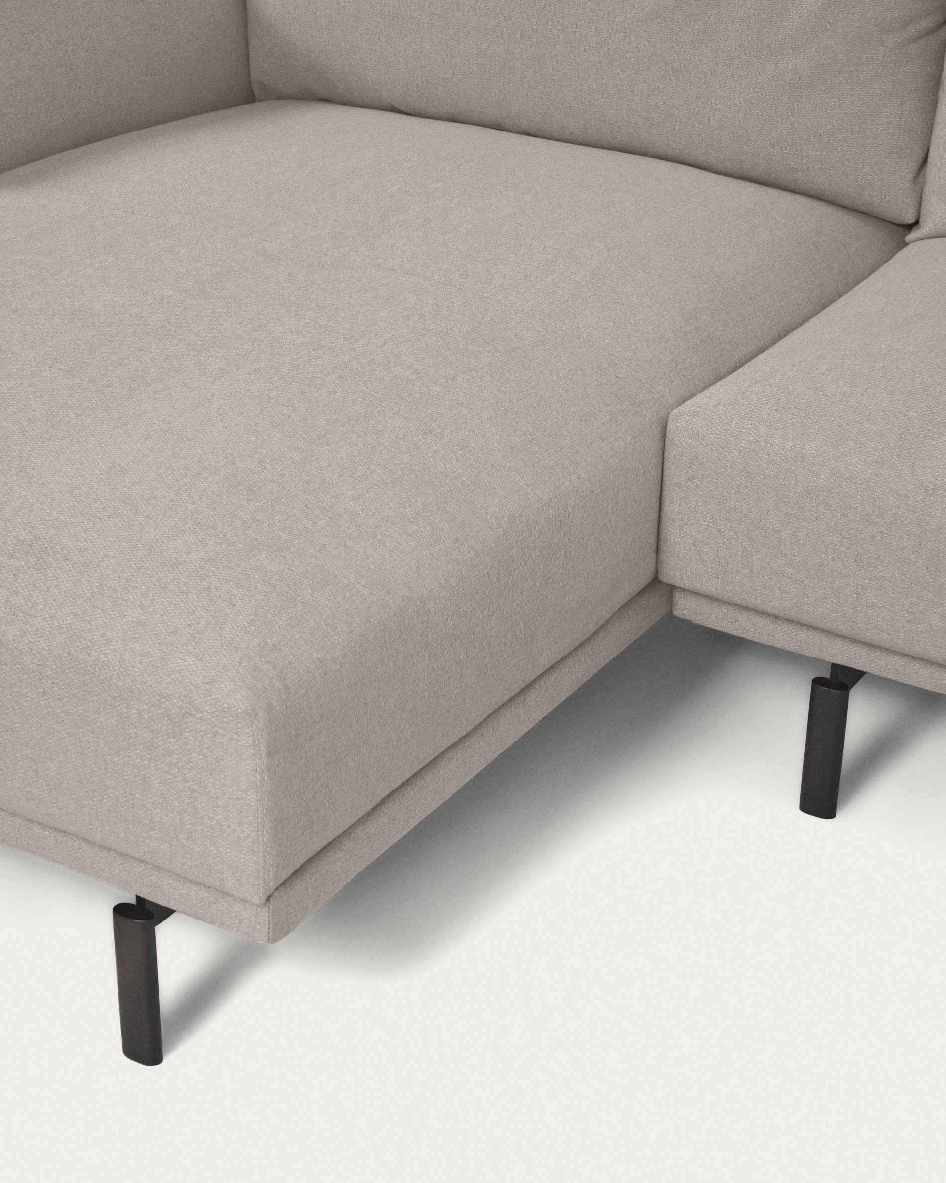 Galene 3 seater sofa with left-hand chaise longue in beige, 254 cm FSC Mix Credit