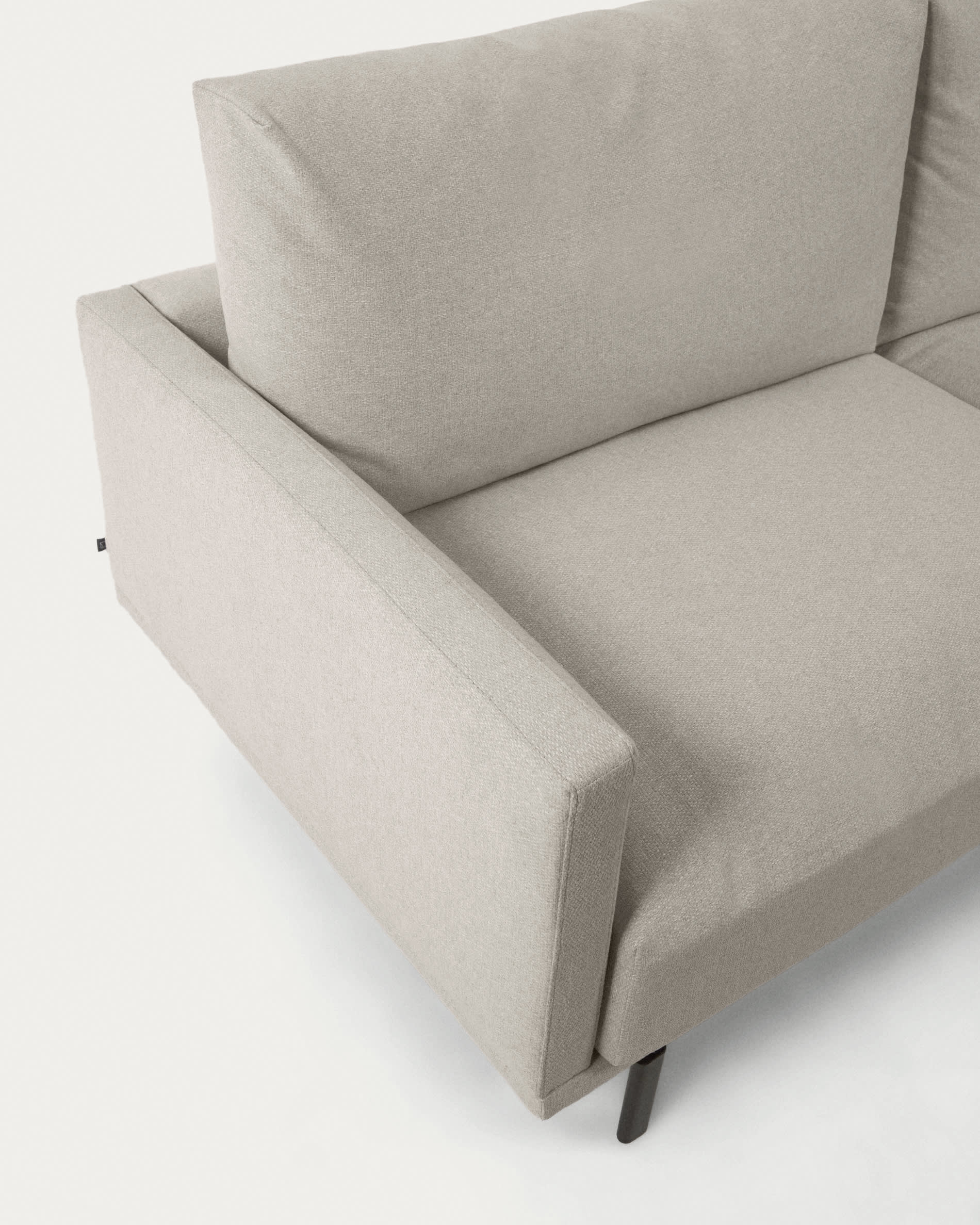 Galene 4 seater sofa with right-hand chaise longue in beige, 314 cm FSC Mix Credit