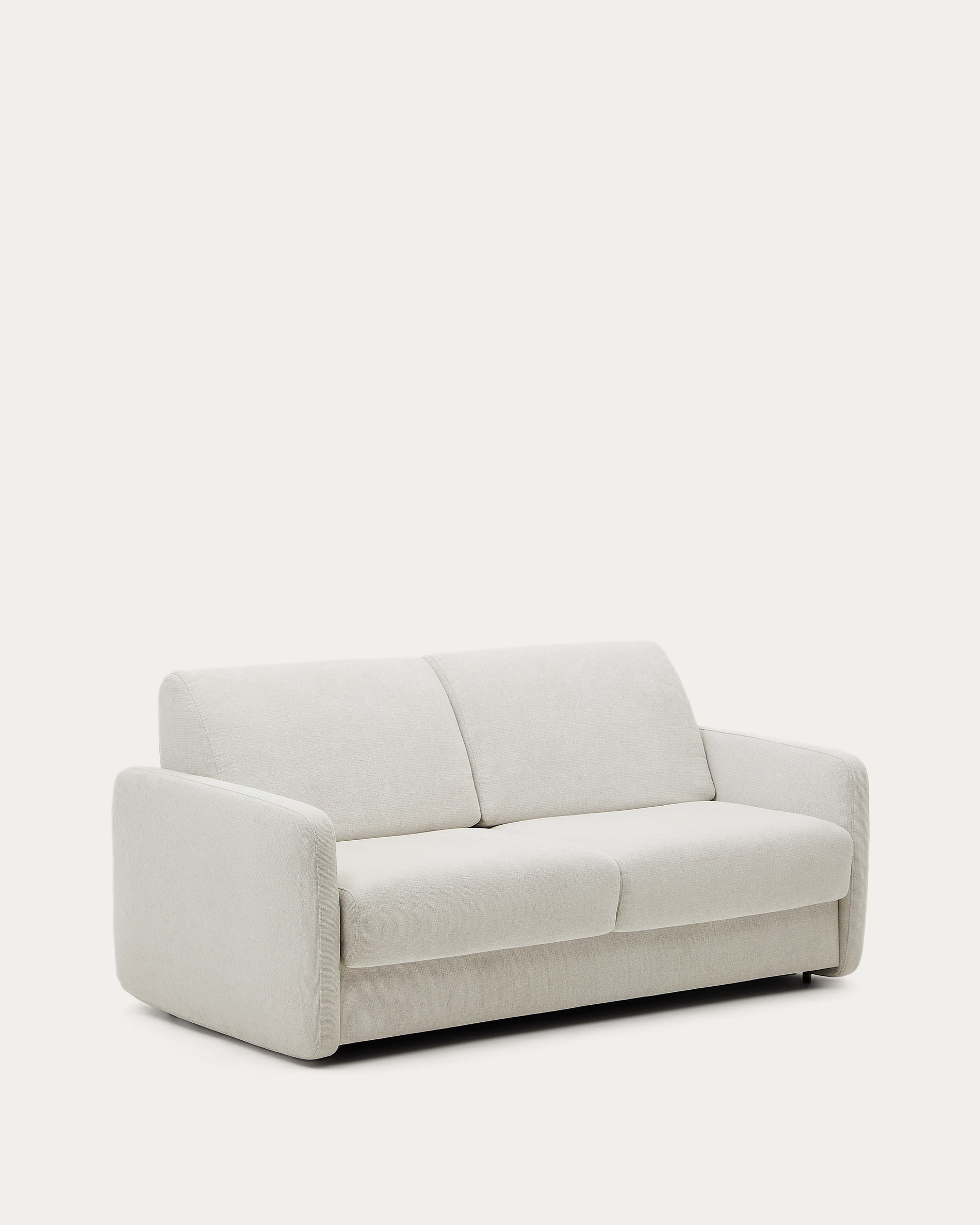 Nuala 3-seater sofa bed in pearl-coloured chenille 204cm