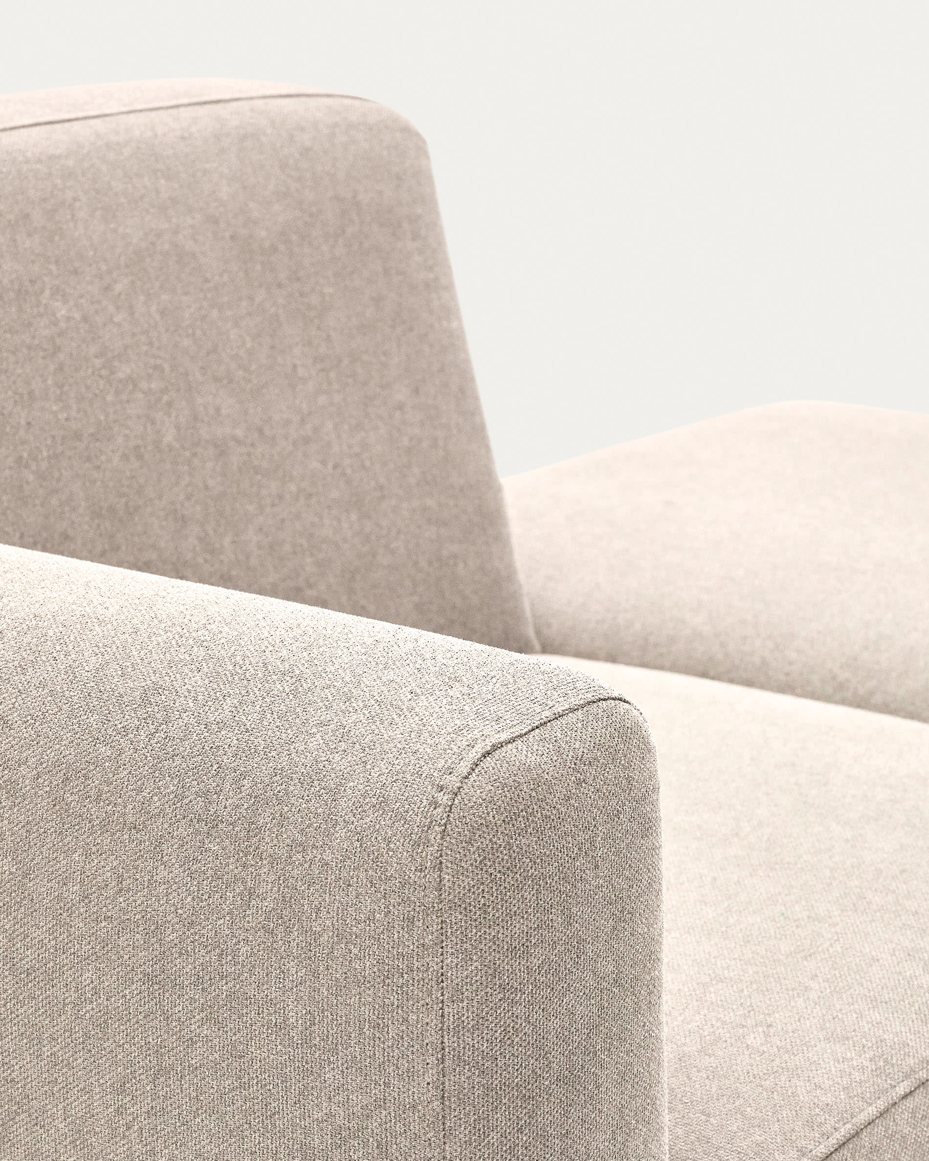 Neom 1 seater modular sofa with back module in beige, 169 cm FSC Mix Credit