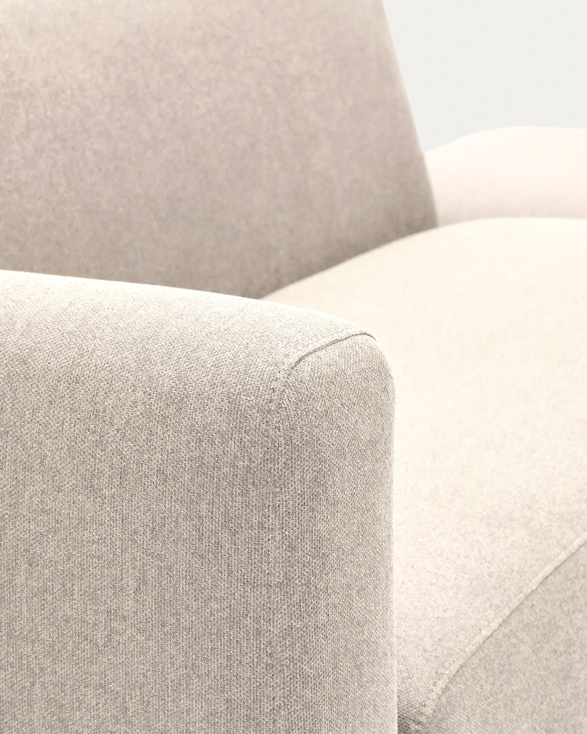 Neom 2 seater modular sofa with back module in beige, 244 cm FSC Mix Credit