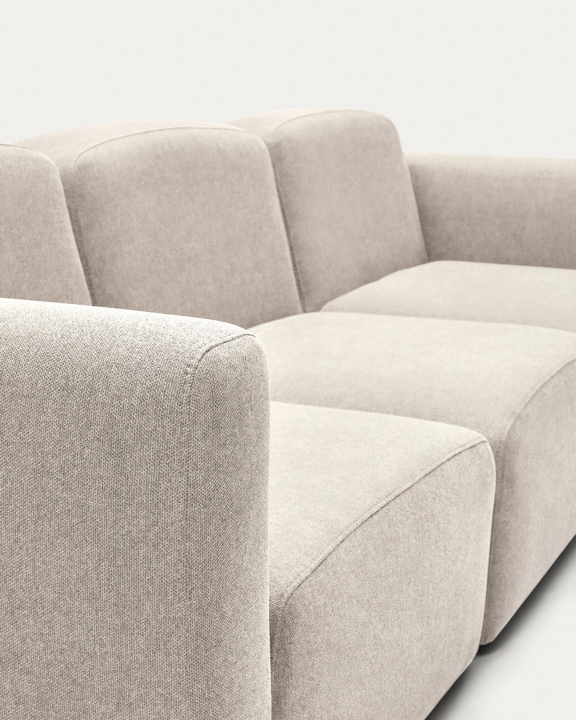 Neom 3 seater modular sofa in beige, 263 cm FSC Mix Credit