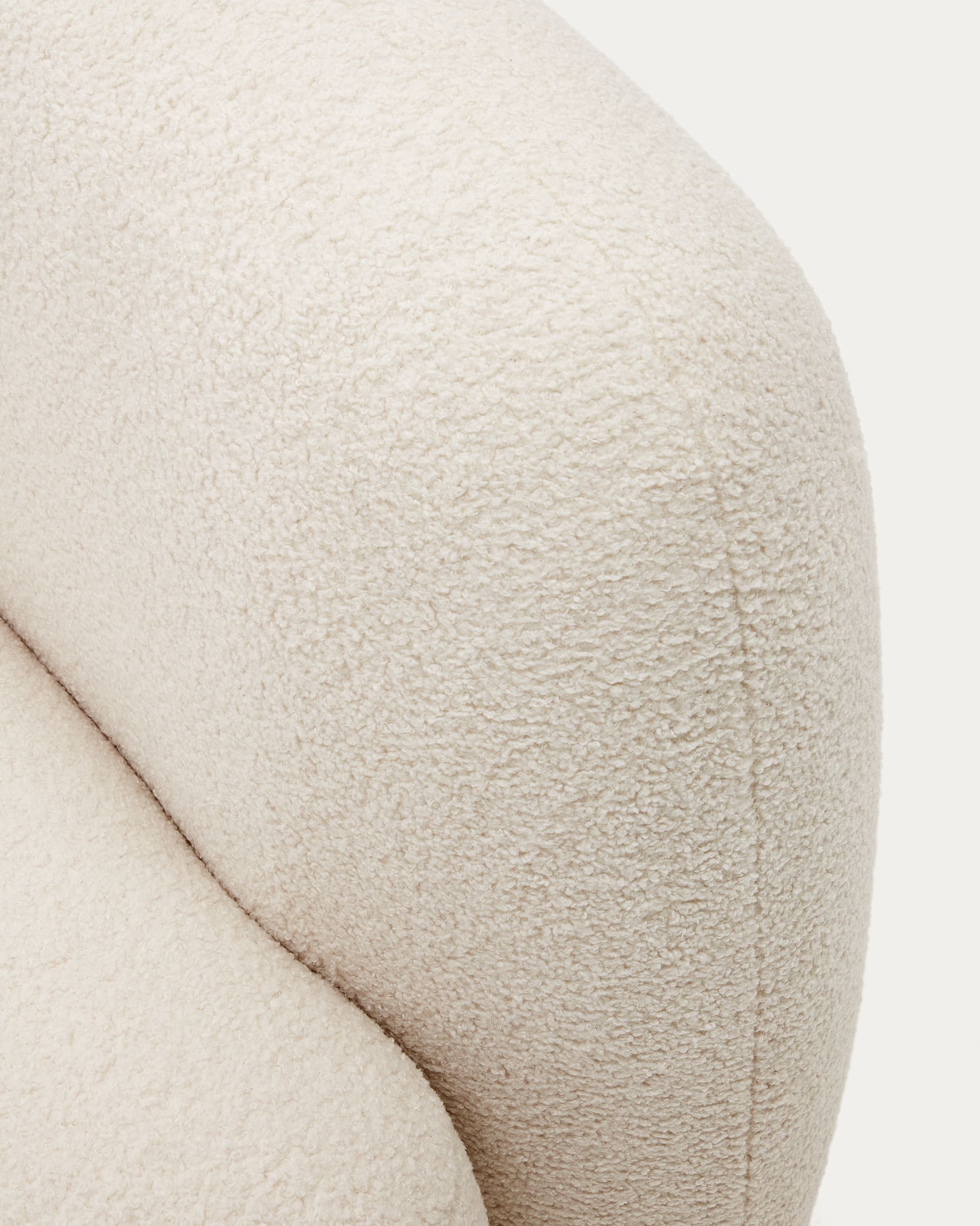 Martina ecru bouclé 3-seater sofa 246cm FSC Mix Credit