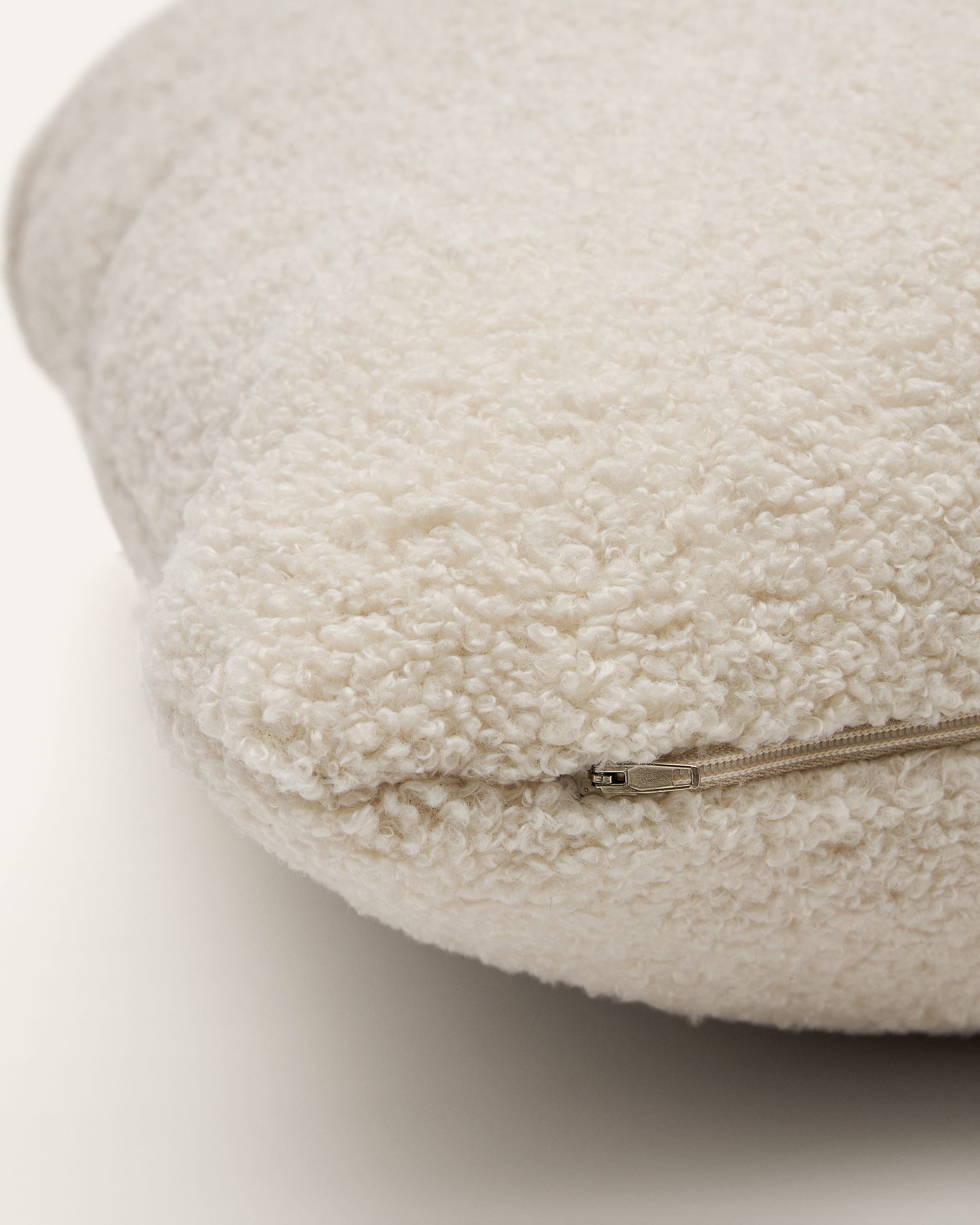 Martina ecru bouclé cushion 47 x 36cm
