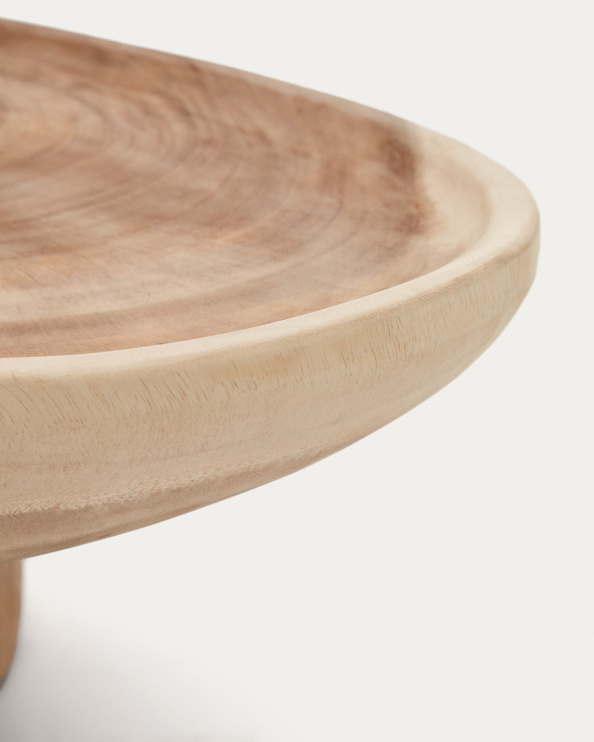 Mosi solid mungur wood coffee table with stand Ø 90 x 50 cm