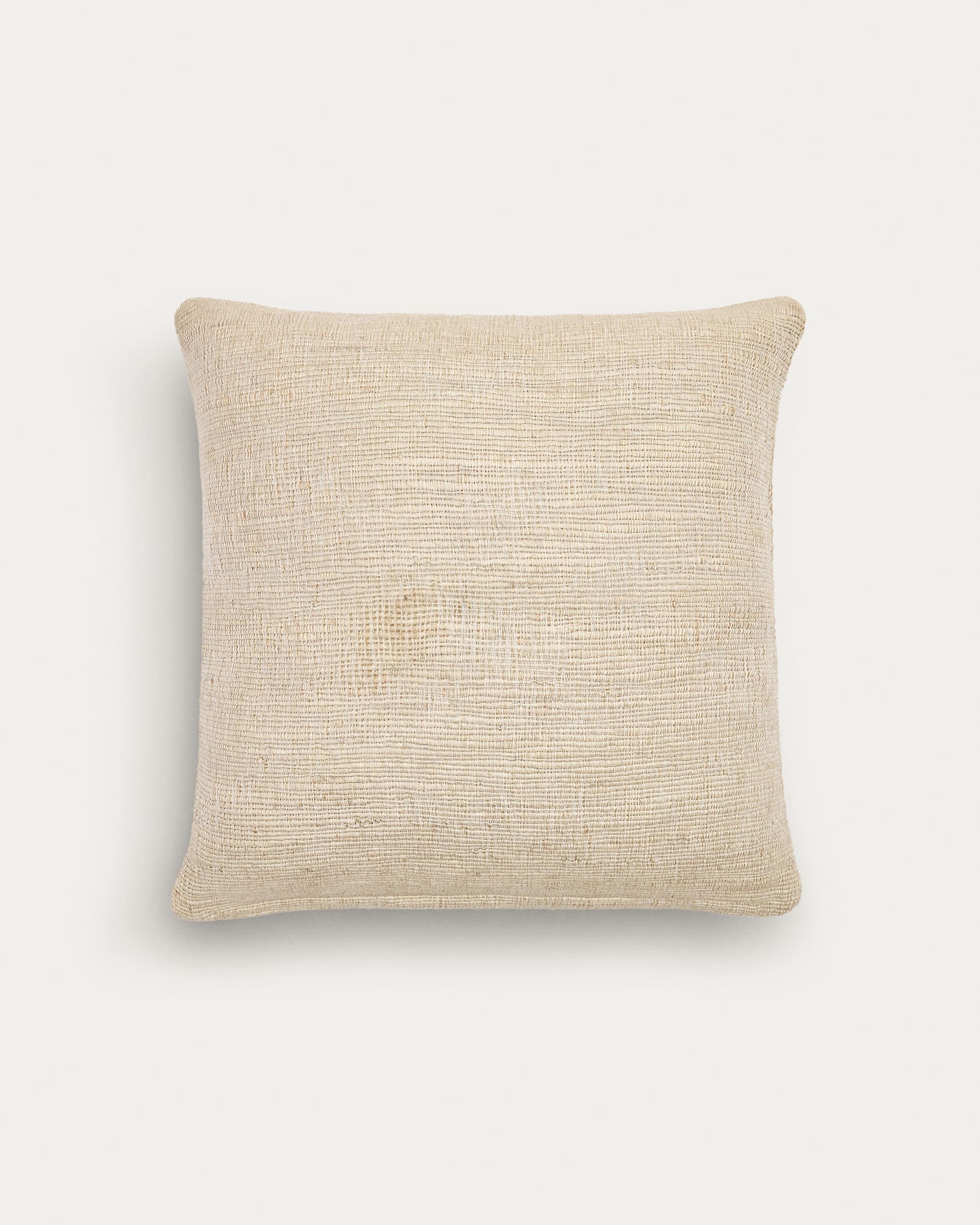 Machiel cushion cover in beige and white viscose jaquard 50 x 50 cm