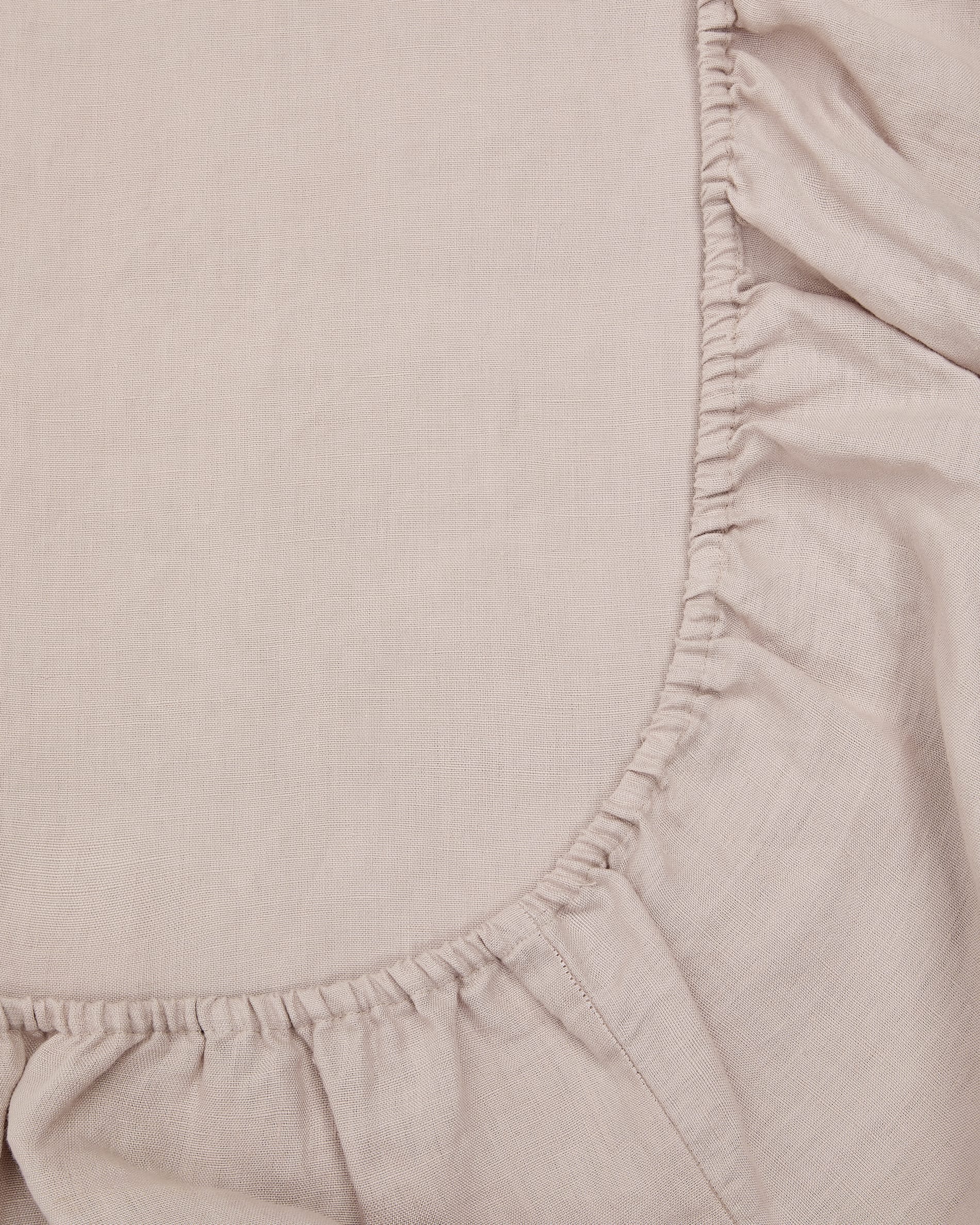 Simmel grey linen blend adjustable bottom sheet for 180 cm bed
