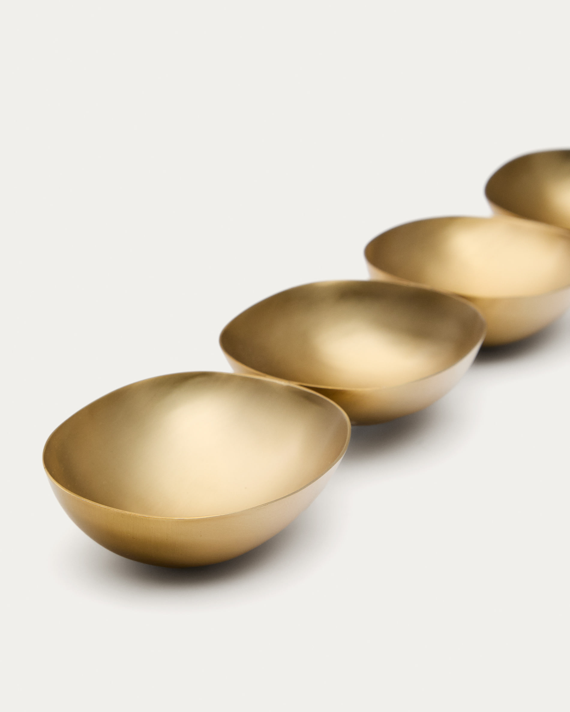 APS Ciotole SPHERE In Acciaio Inox Oro - Set Di 3 Per Salse, Condimenti E Snack - Foto 8