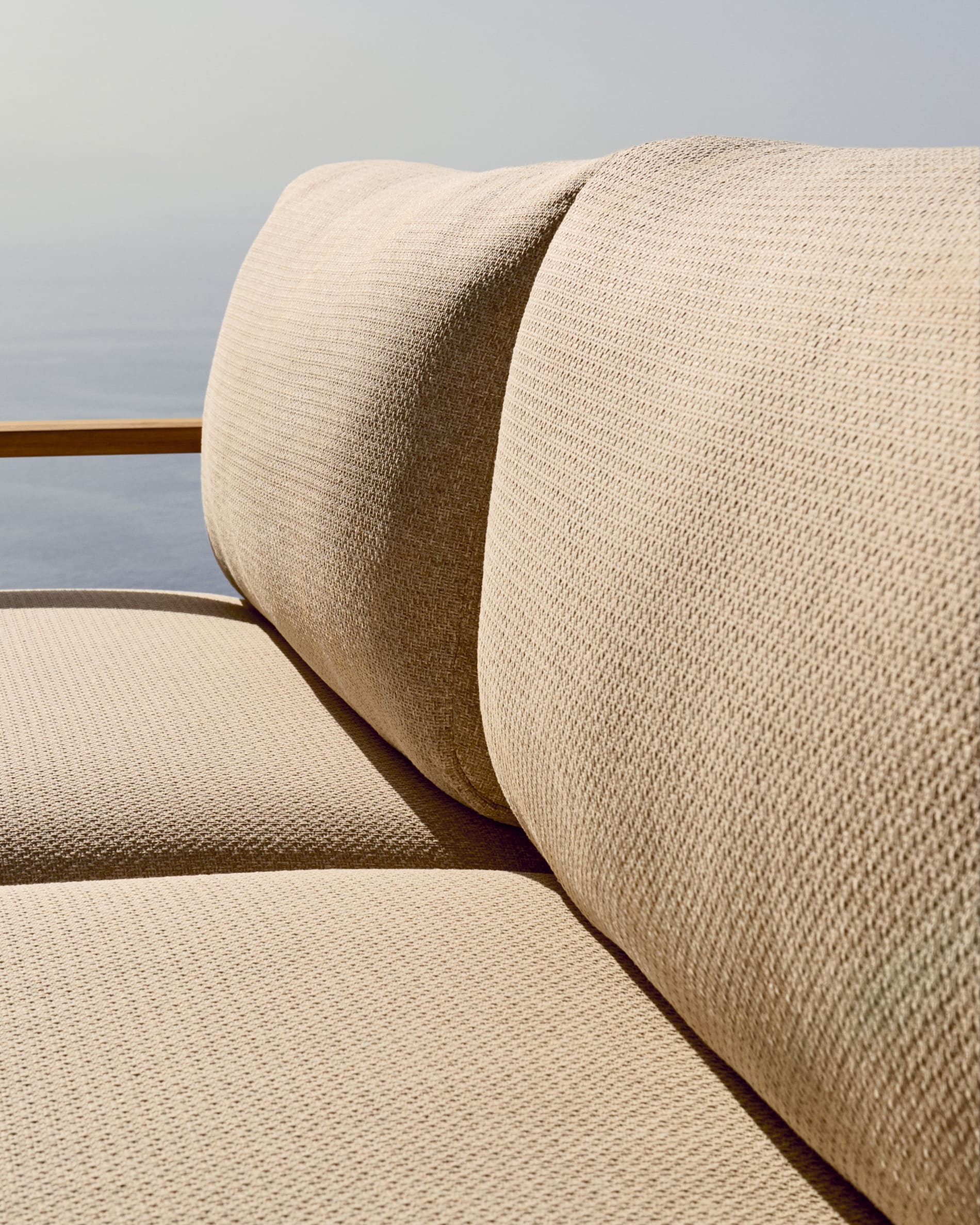 Tirant 3-seater sofa made from solid teak wood 212 cm FSC 100%