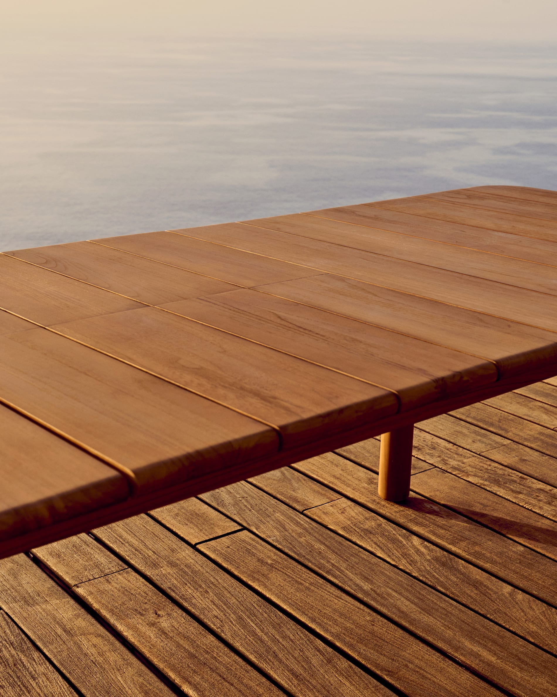 Turqueta extendable table made from solid teak wood, 220 (294) x 100 cm, FSC 100%