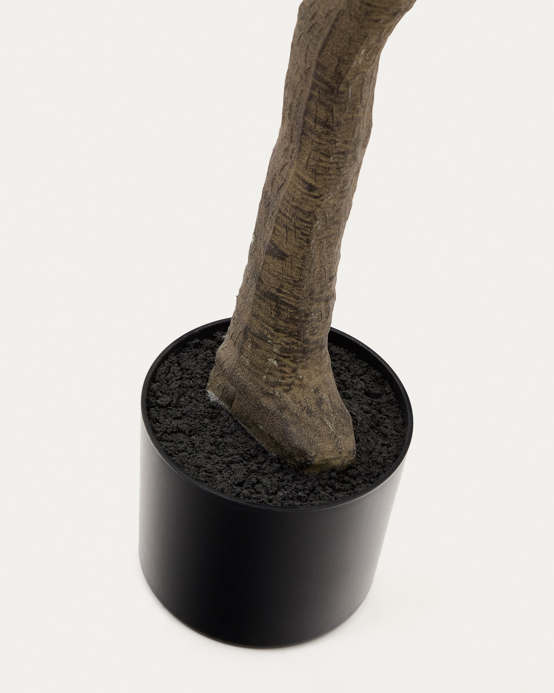 Artificial Ficus tree in black pot 210 cm