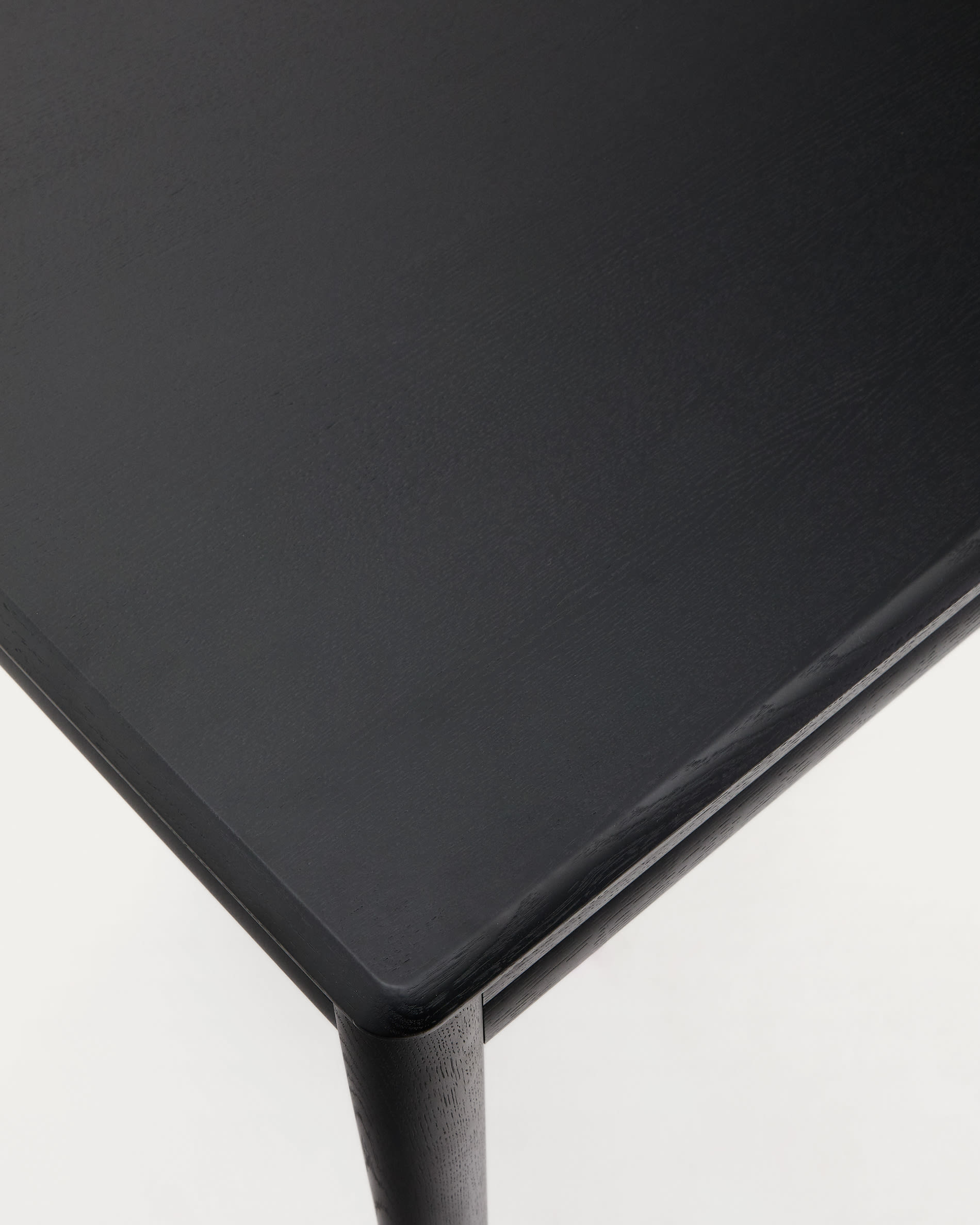 Lenon extending table in black oak veneer and solid oak 160(200)x90cm FSC Mix Credit