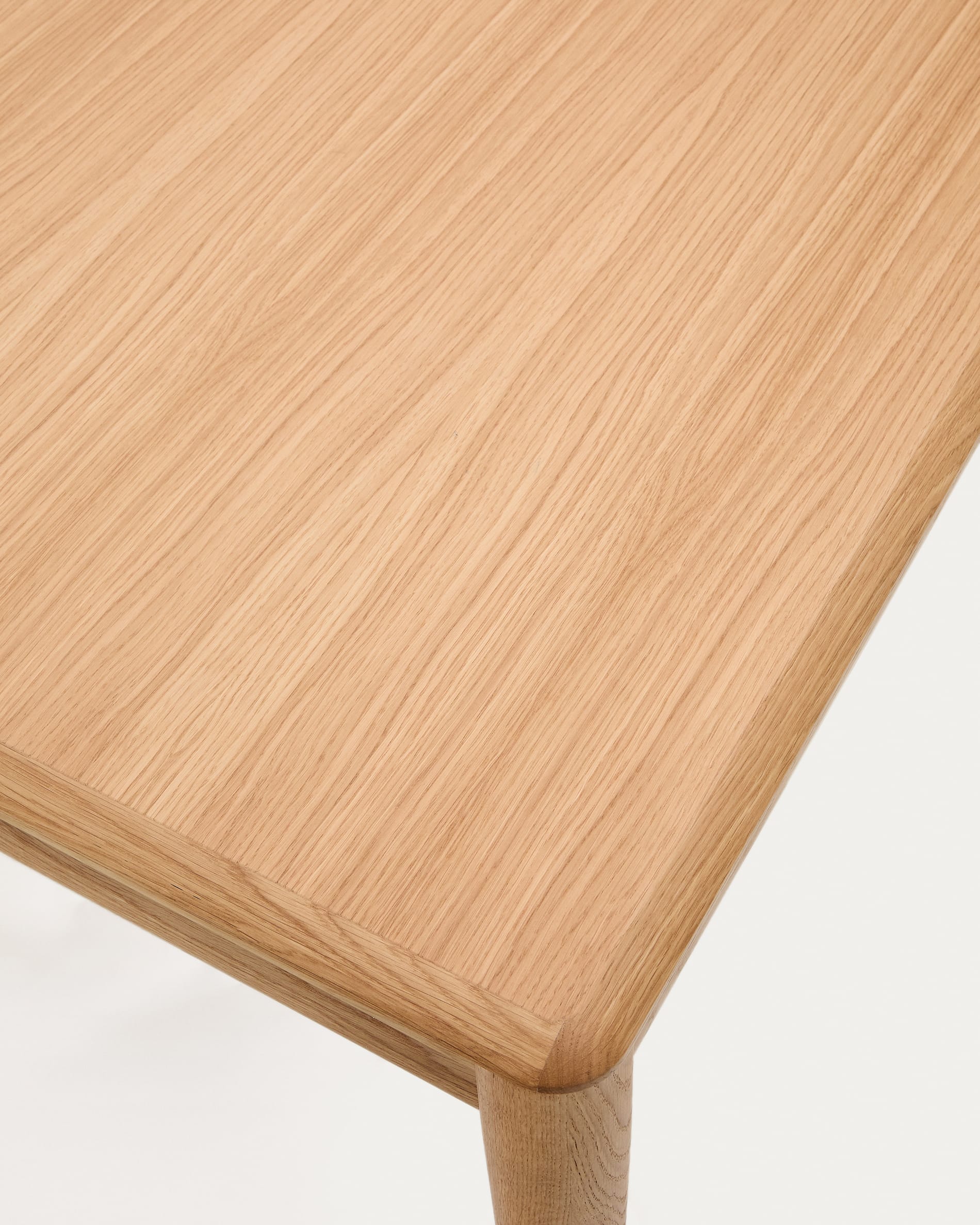 Lenon extendable table in natural FSC Mix Credit solid oak wood and veneer 160(200)x90