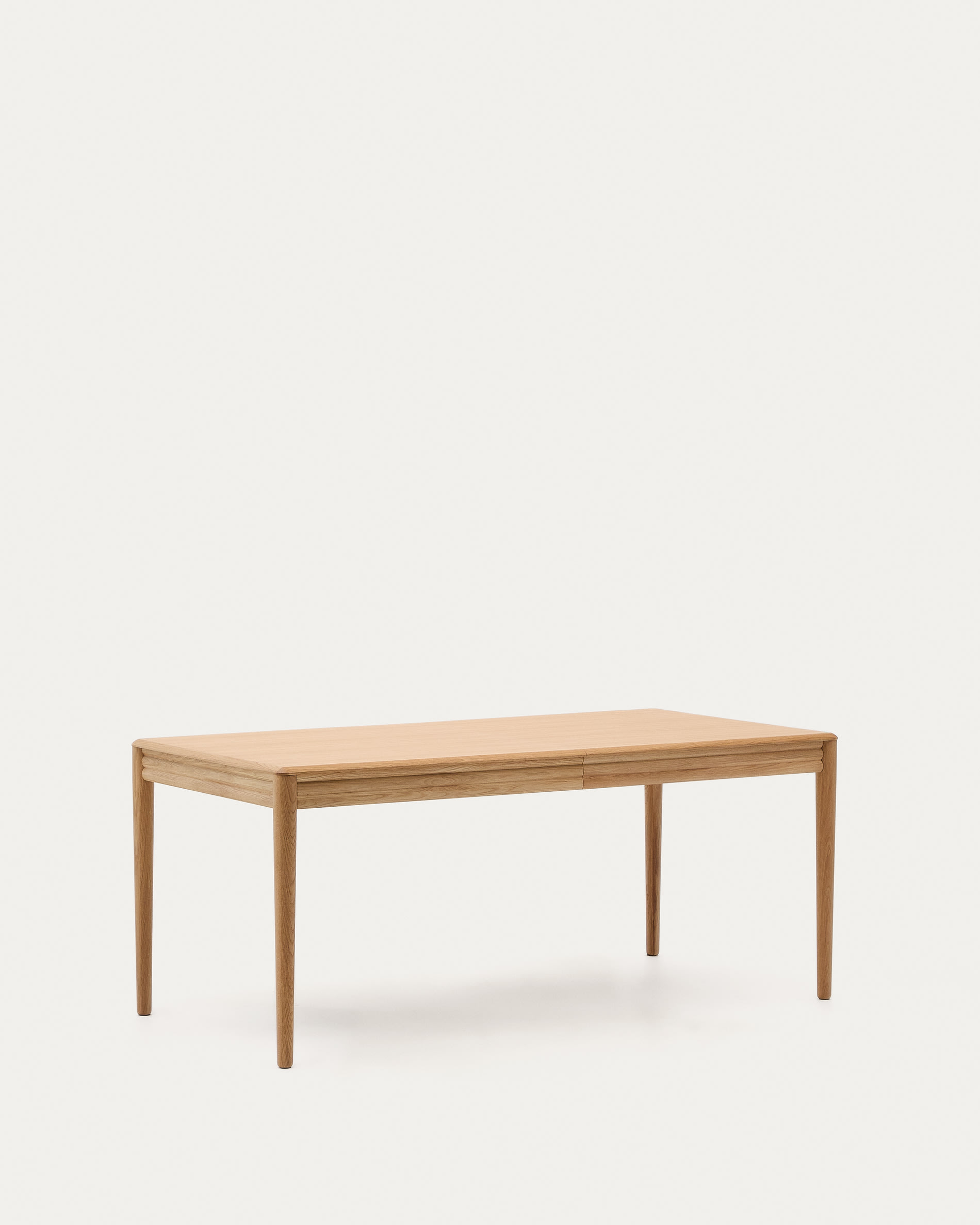 Lenon extendable table in natural FSC Mix Credit solid oak wood and veneer 160(200)x90