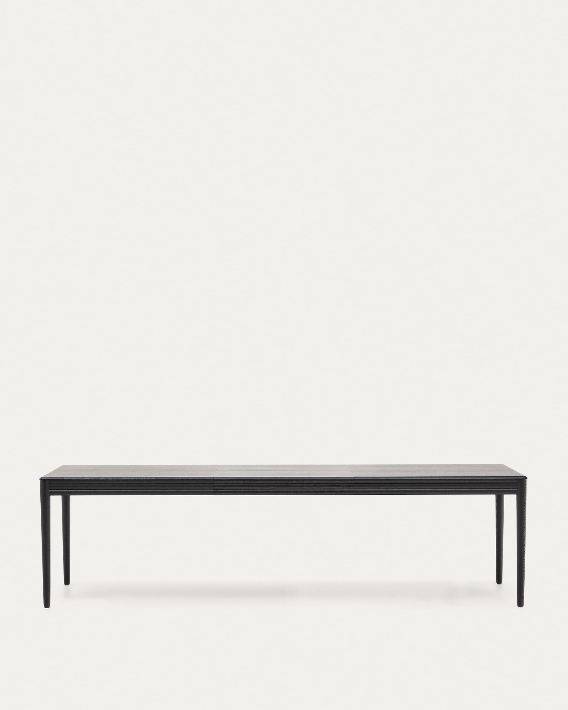 Lenon extending table in black oak veneer and solid oak 200(280)x90cm FSC Mix Credit
