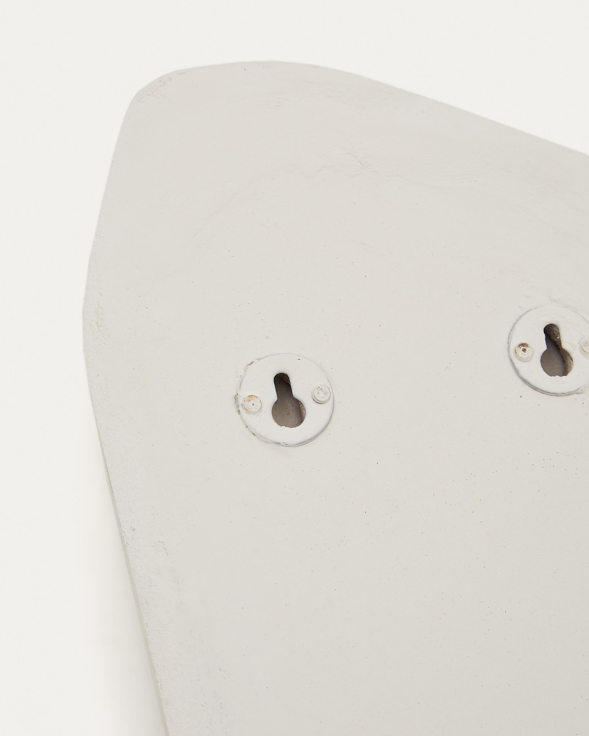 Siluna set of 3 elongated wall panels in white papier-mâché