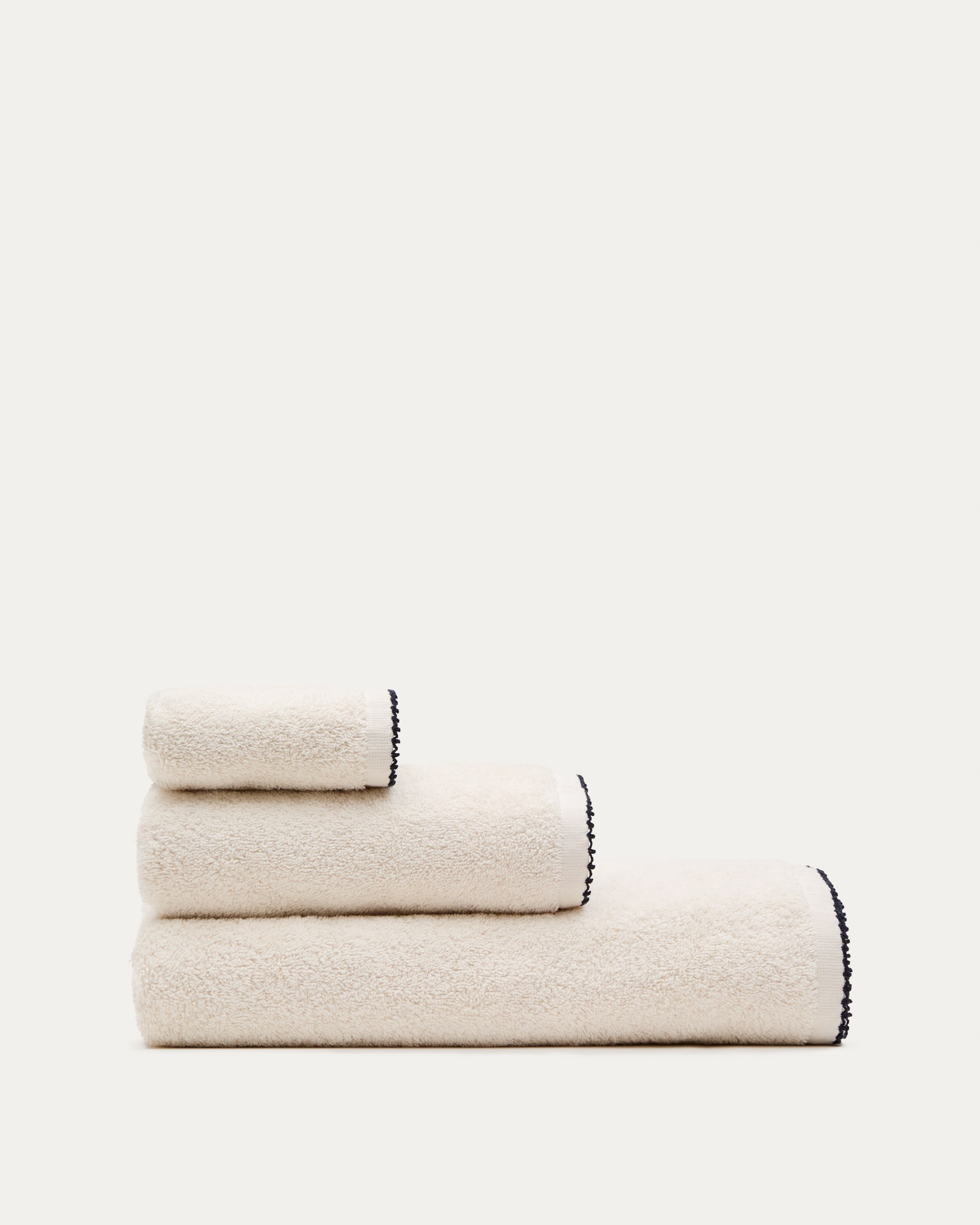 Serviette Invité / Essuie-mains 100% Coton - 30x50 Cm - Couleur Corail - Densité 550g/m² - 3