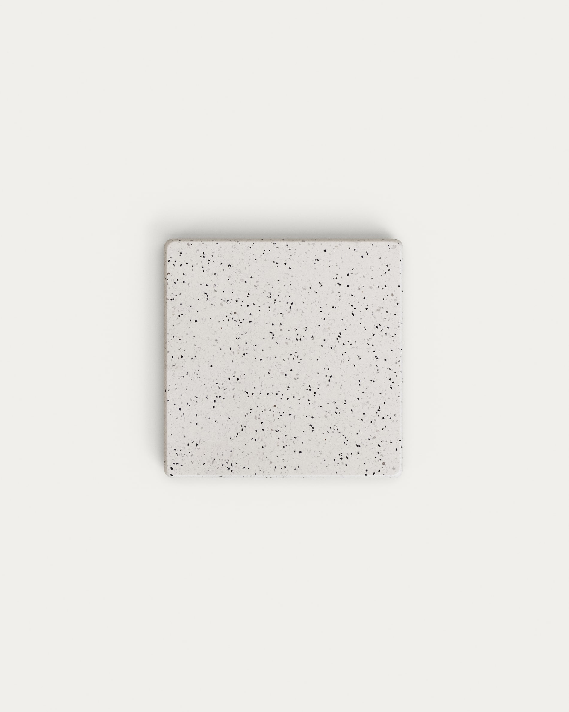 Saura Square Outdoor Table Top in White Terrazzo 48 x 48 cm