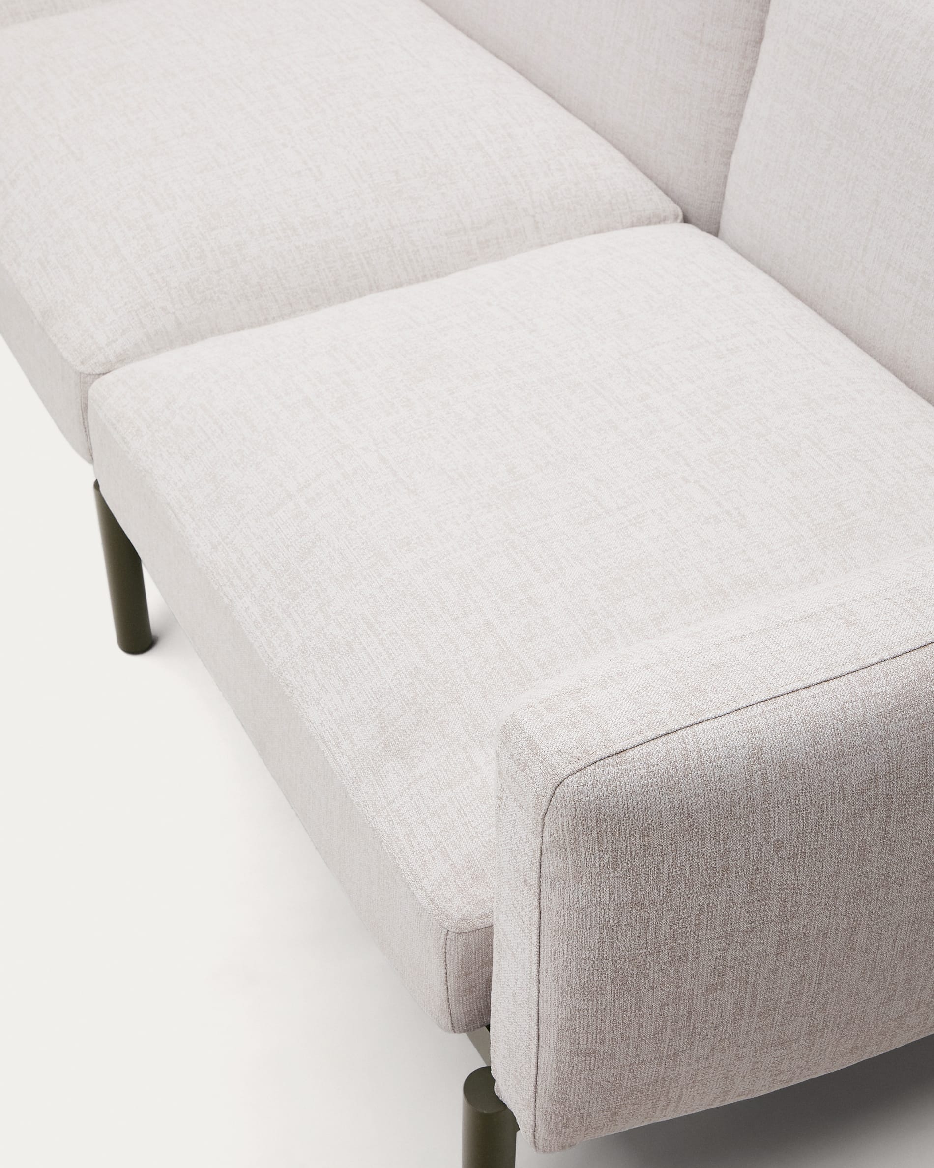 Sorells 2-seater modular outdoor sofa in aluminium with green finish 201 cm