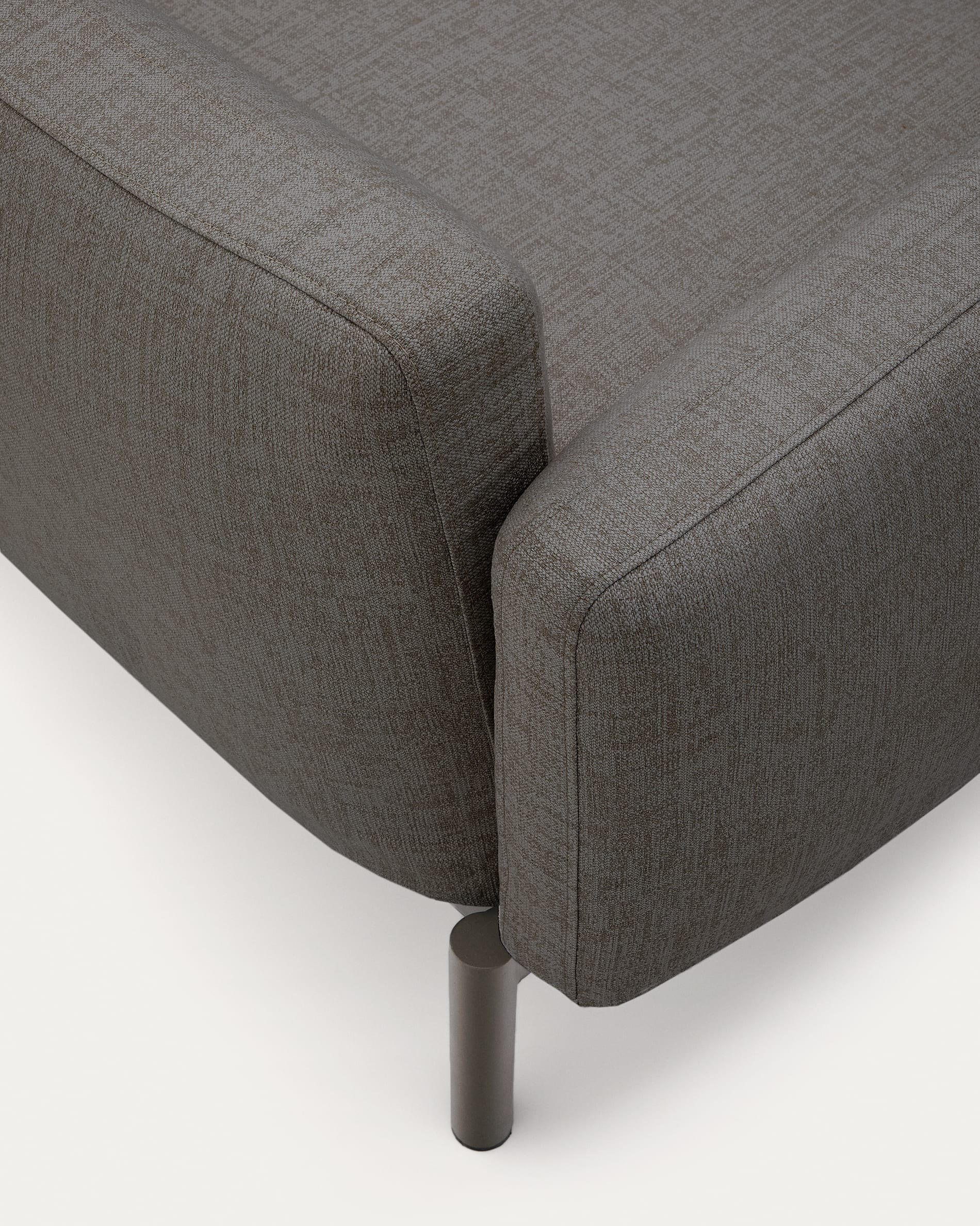 Sorells modular 2-seater outdoor sofa in aluminium with grey finish 201 cm