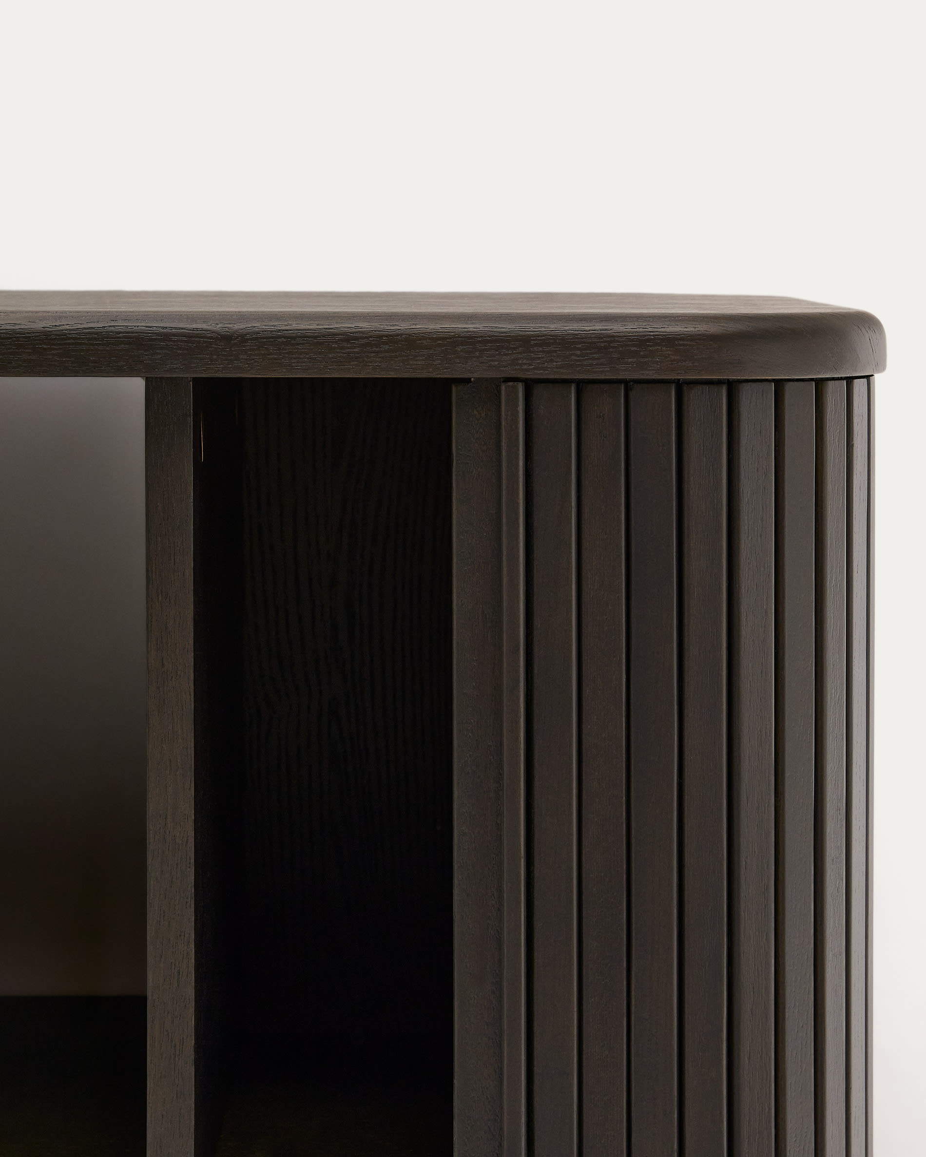 Mailen bathroom cupboard in ash veneer in a dark finish, 90 x 45 cm