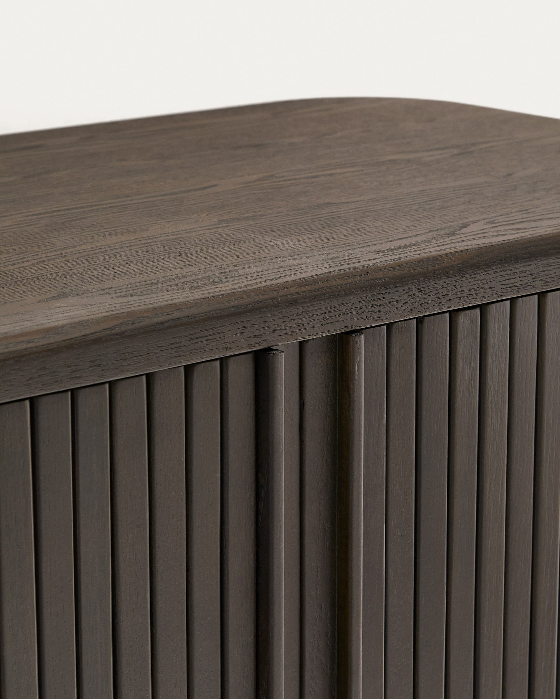 Mailen bathroom cupboard in ash veneer in a dark finish, 90 x 45 cm