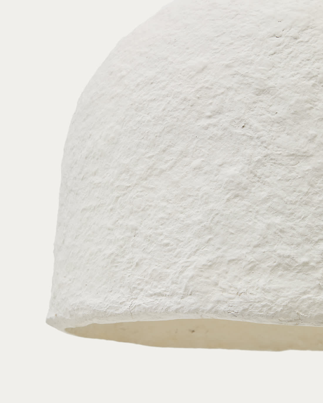 Sineu white papier-mâché ceiling lamp Ø 34,5 cm