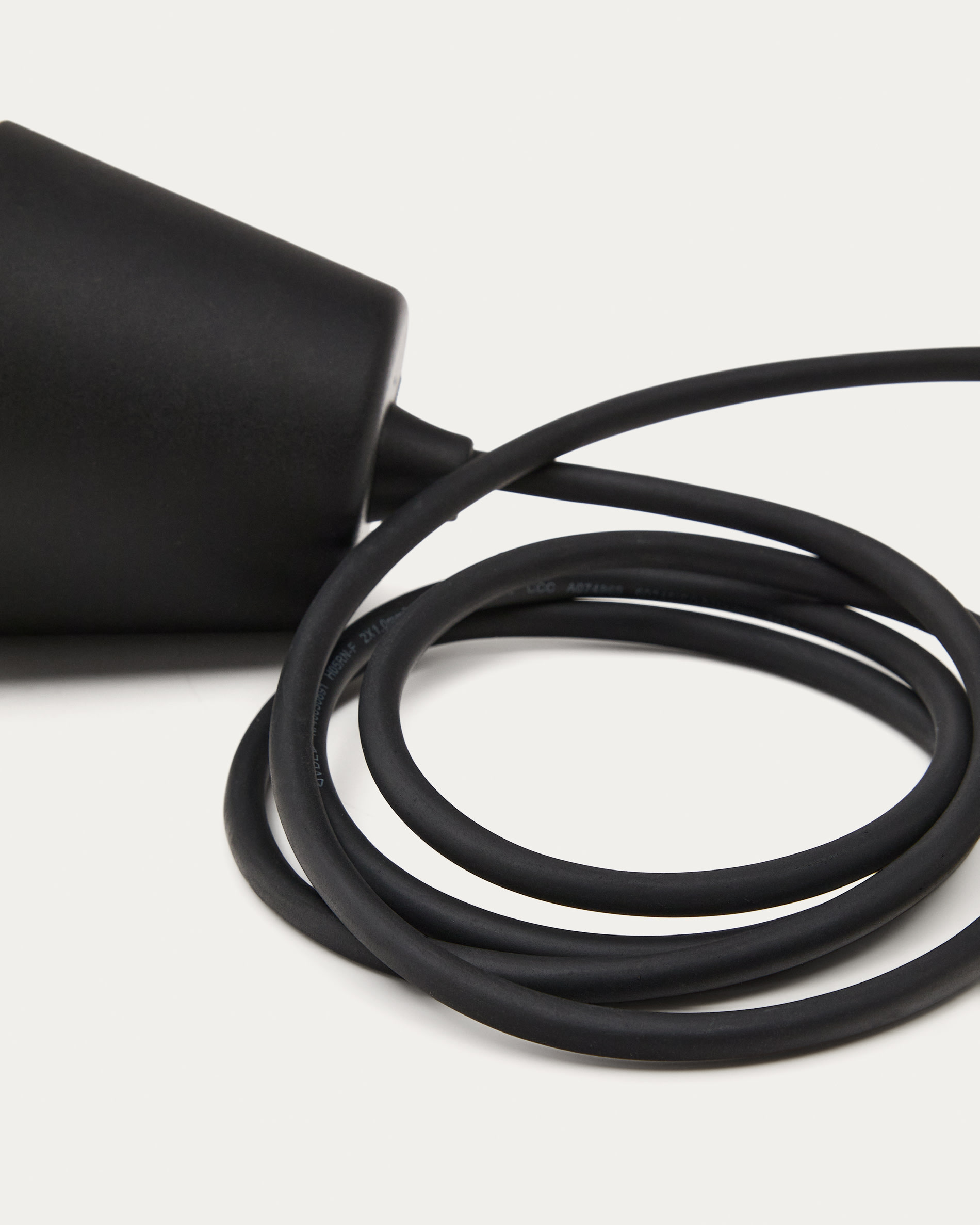 Albir black outdoor ceiling lamp mount