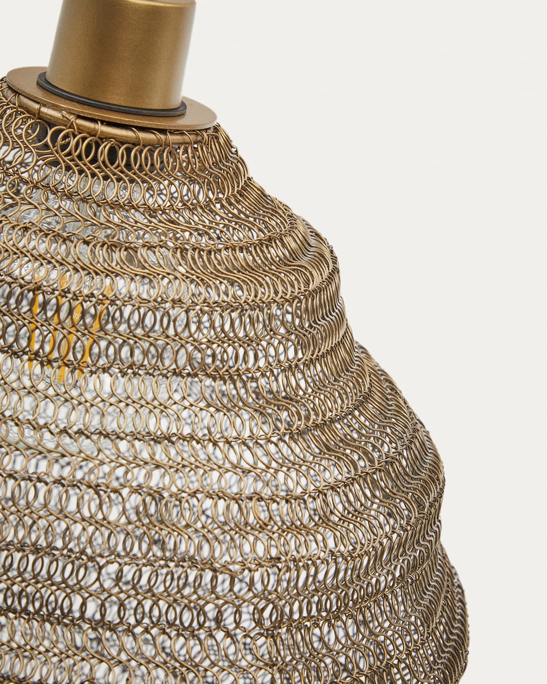 Sarraco gold metal ceiling lamp Ø 30 cm