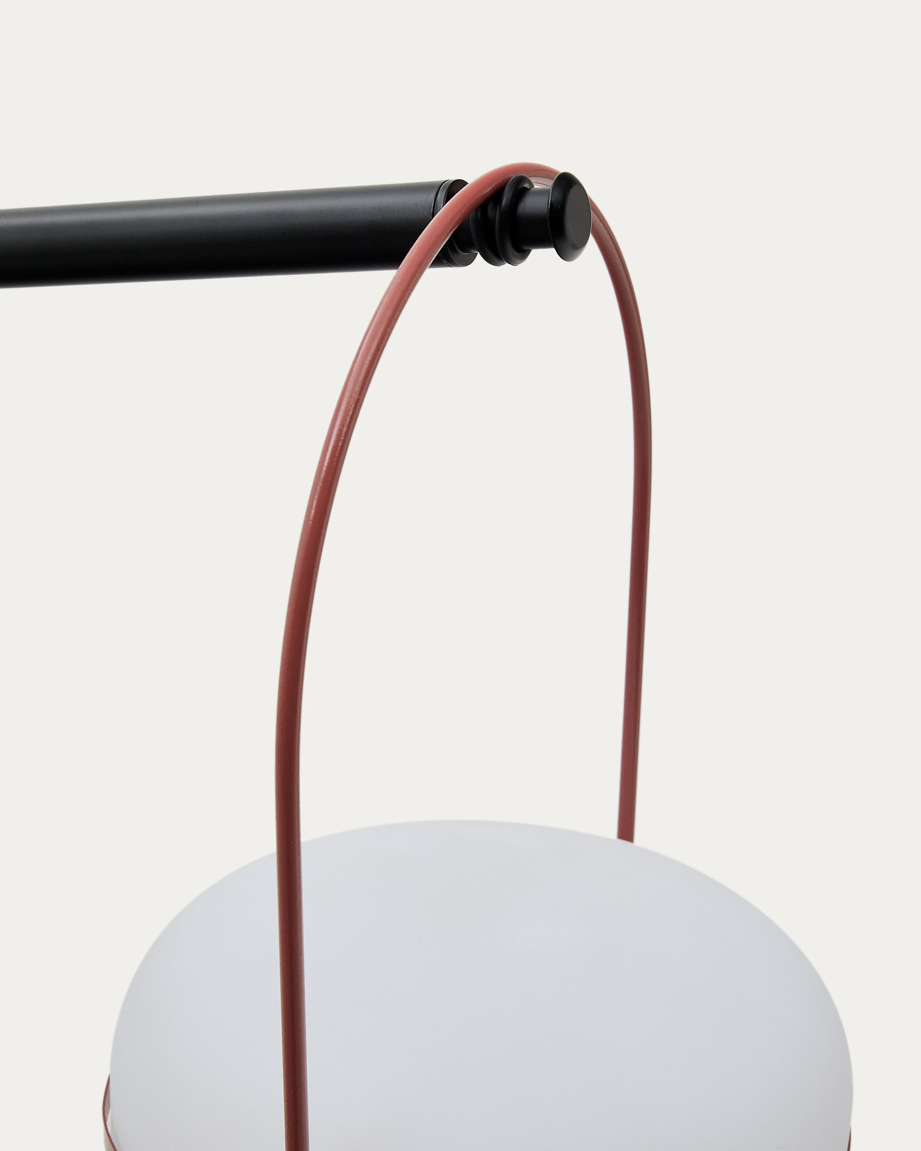 Nali floor stand for portable lamps made of metal with a black painted finish.
