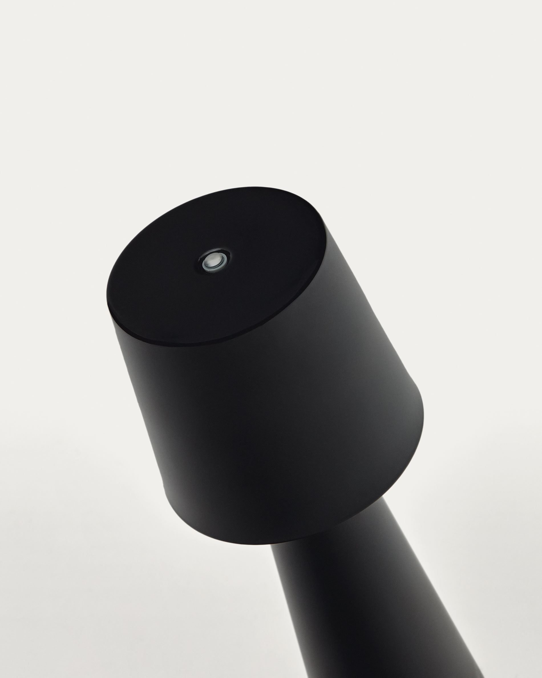 Arenys small outdoor metal table lamp in a black painted finish