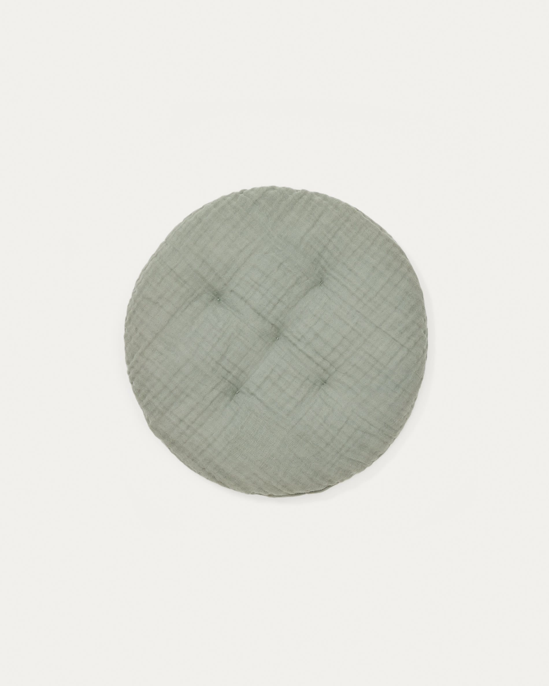 Laily green cushion made of 100% cotton Ø30 cm