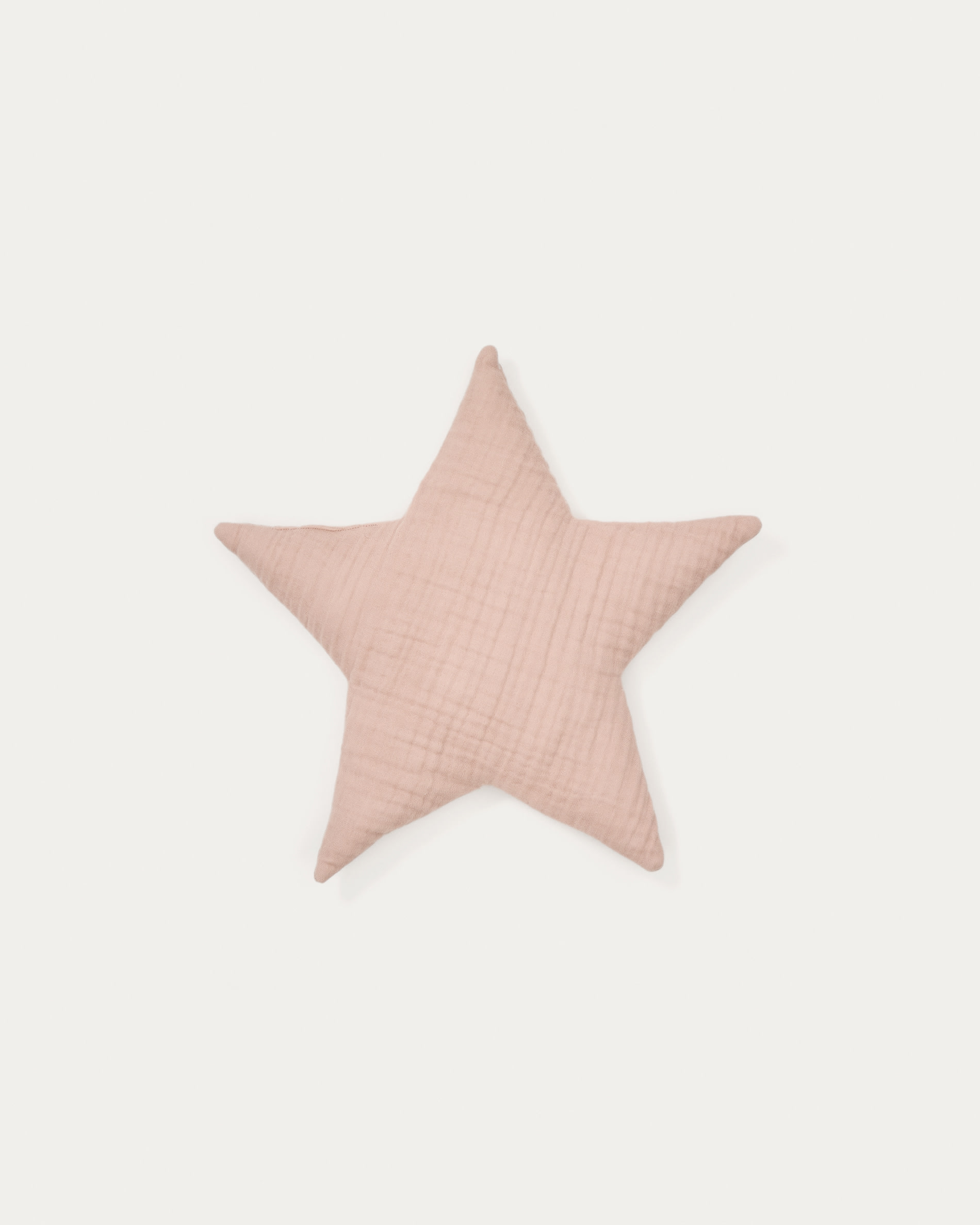 Laily star shaped pink cushion made of 100 organic cotton 30 x 30 cm Kave Home International