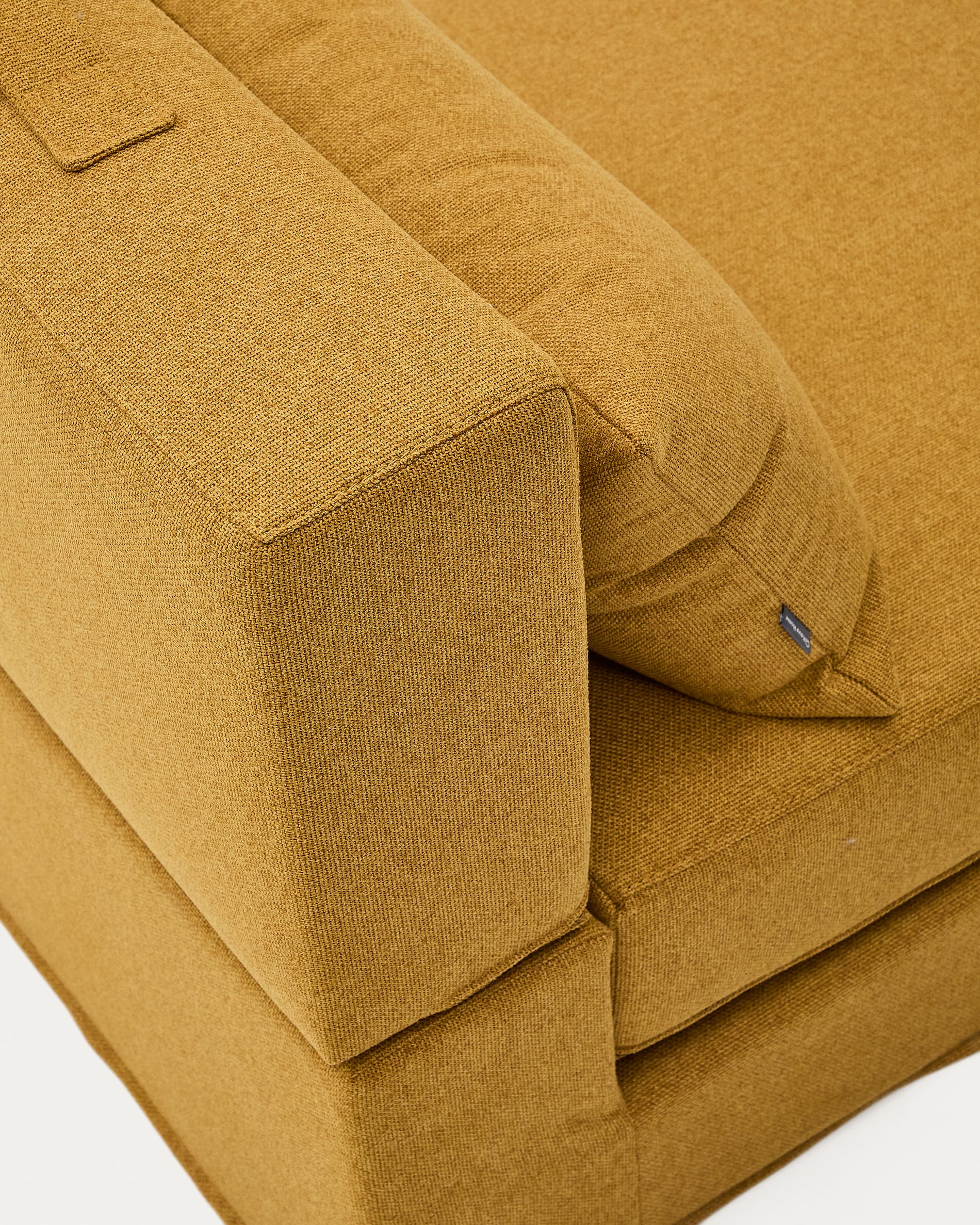 Arty mustard -coloured, convertible pouffe/bed 70 x 89 (200) cm