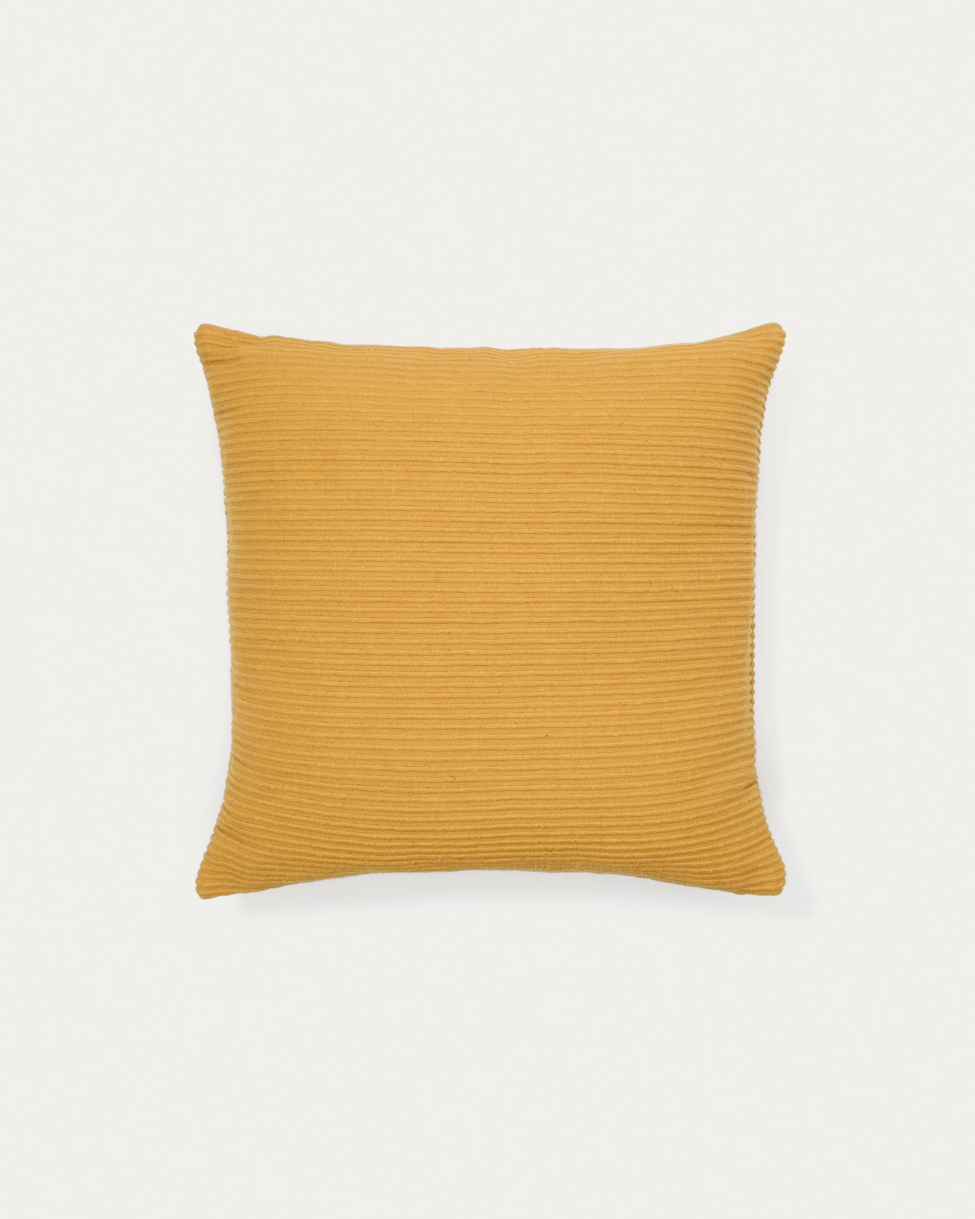 Minec Mustard coloured 100 Cotton Cushion Cover 45 X 45 Cm Kave Home Minec mustard coloured 100 cotton cushion cover 45 x 45 cm kave home