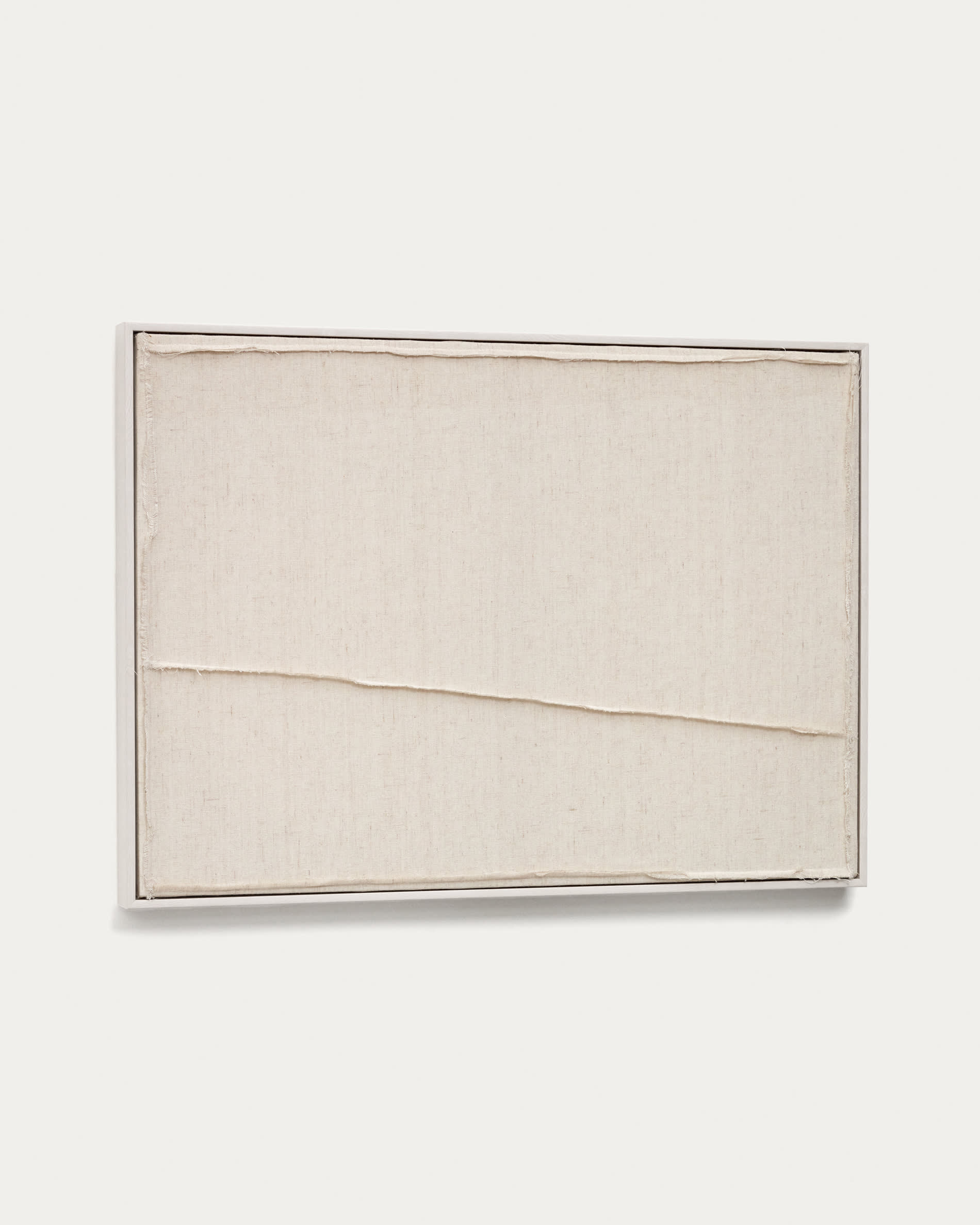 Maha white wall hanging with vertical line 52 x 72 cm