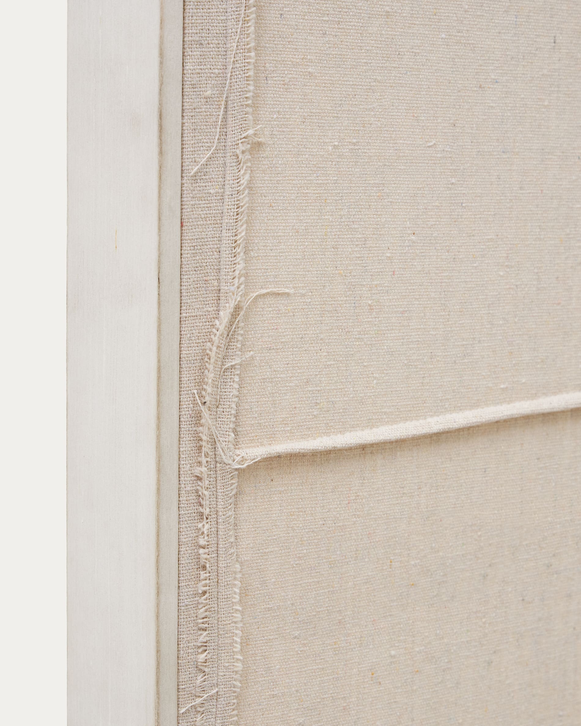 Maha white wall hanging with horizontal line 110 x 220 cm