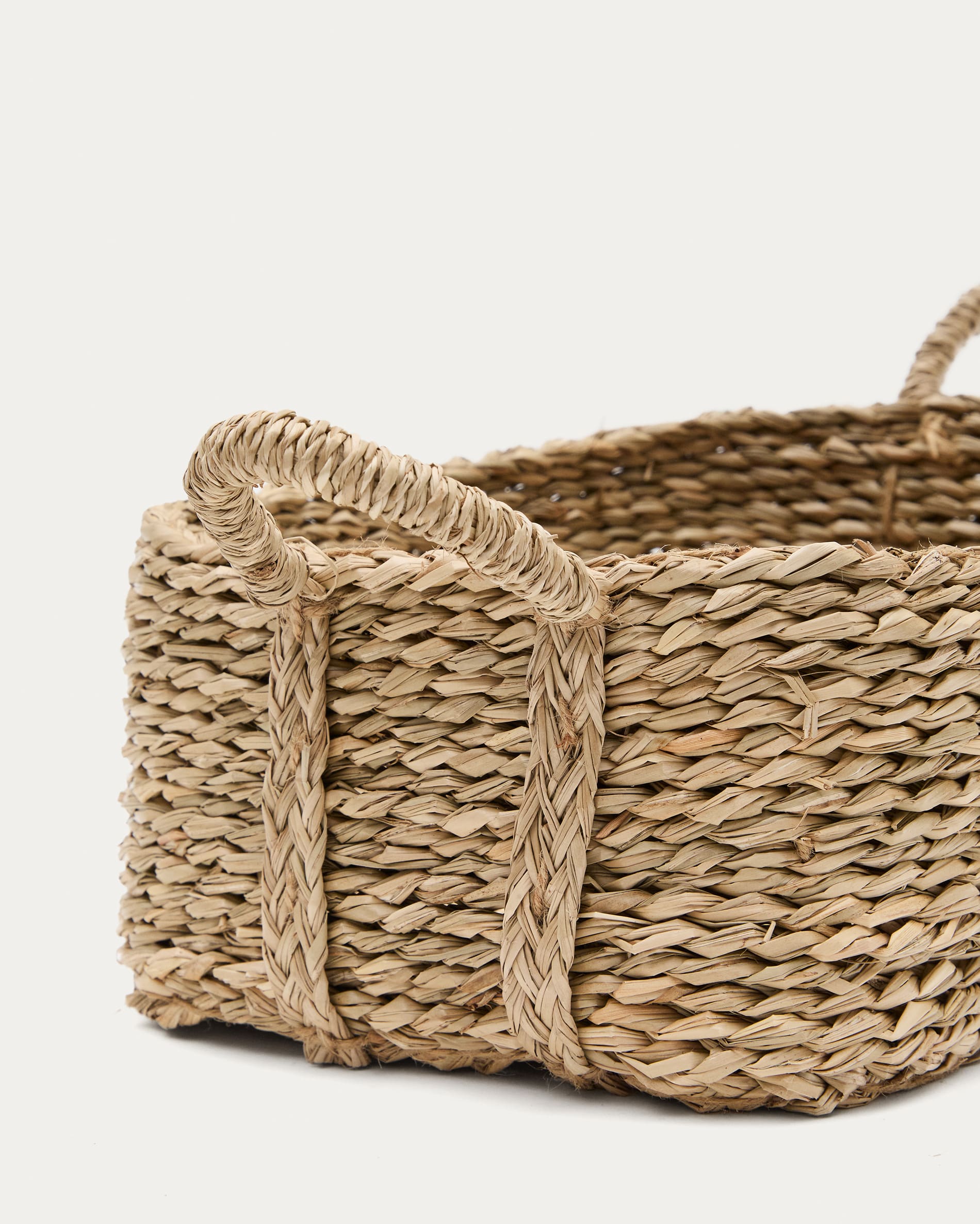 Milly set of 2 natural fibre baskets, 32 x 20 cm / 34 x 20 cm