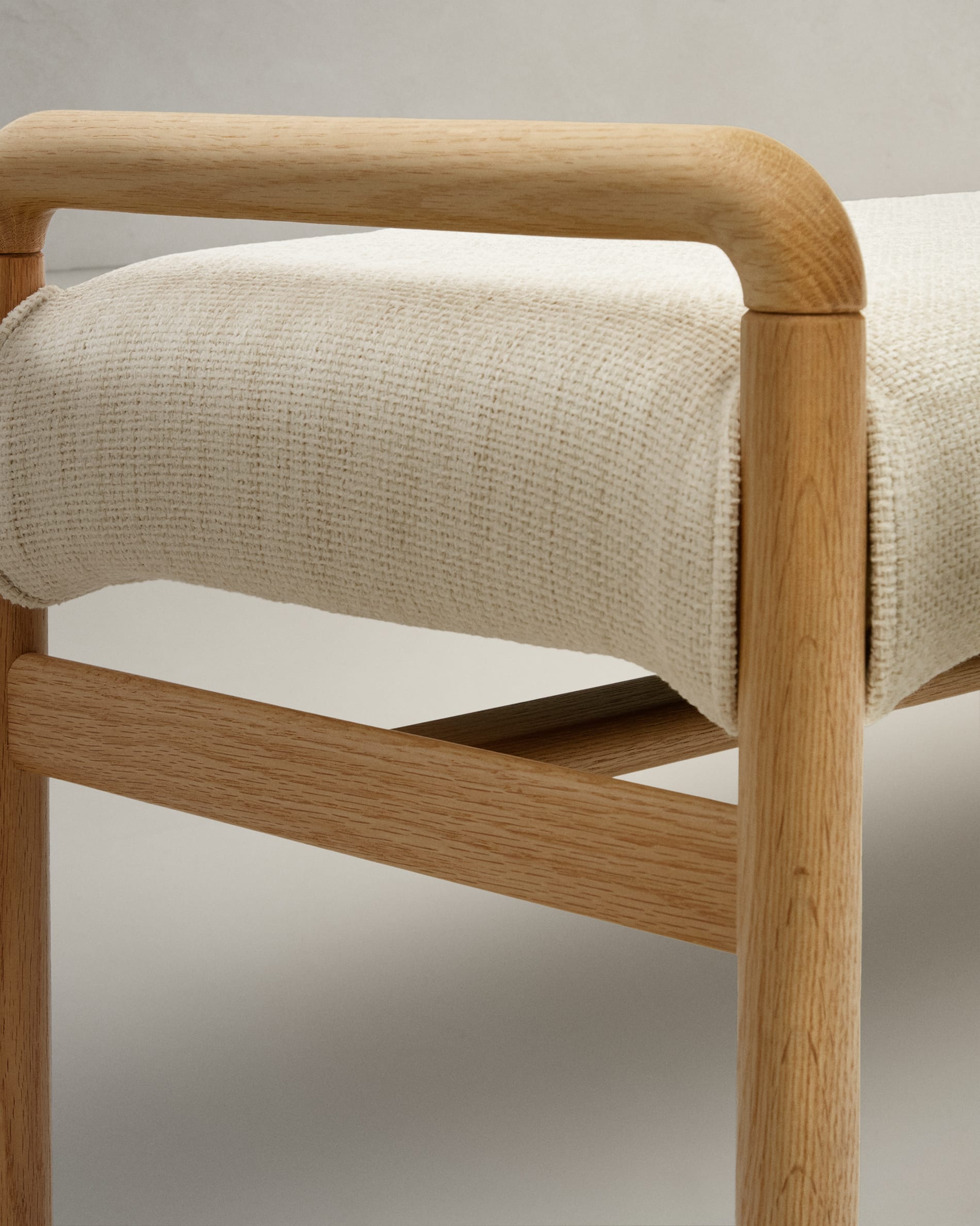 Cover for the Macaret bench in beige chenille